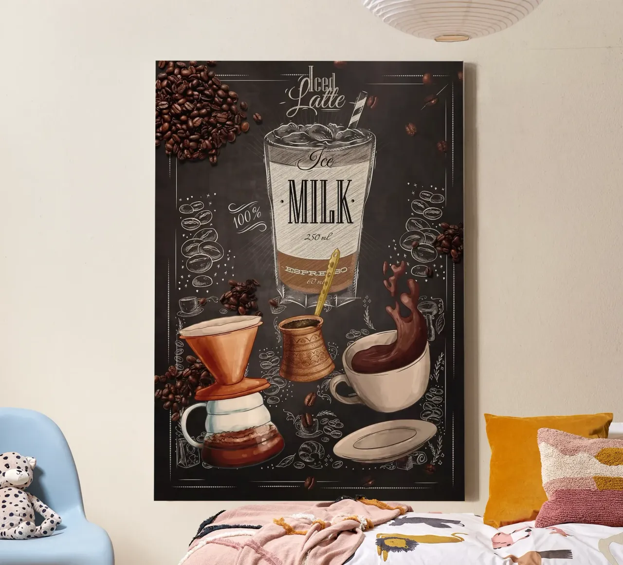 caffè latte freddo tela da Kevin Walters