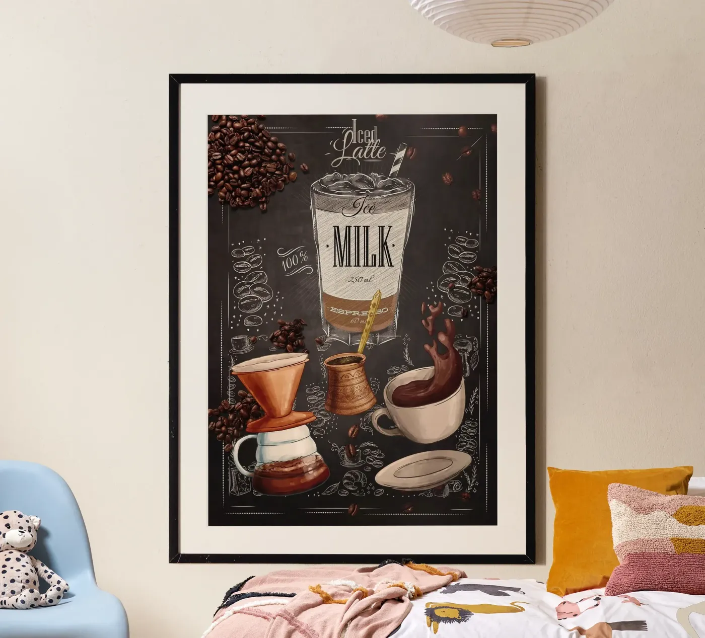 caffè latte freddo poster da Kevin Walters
