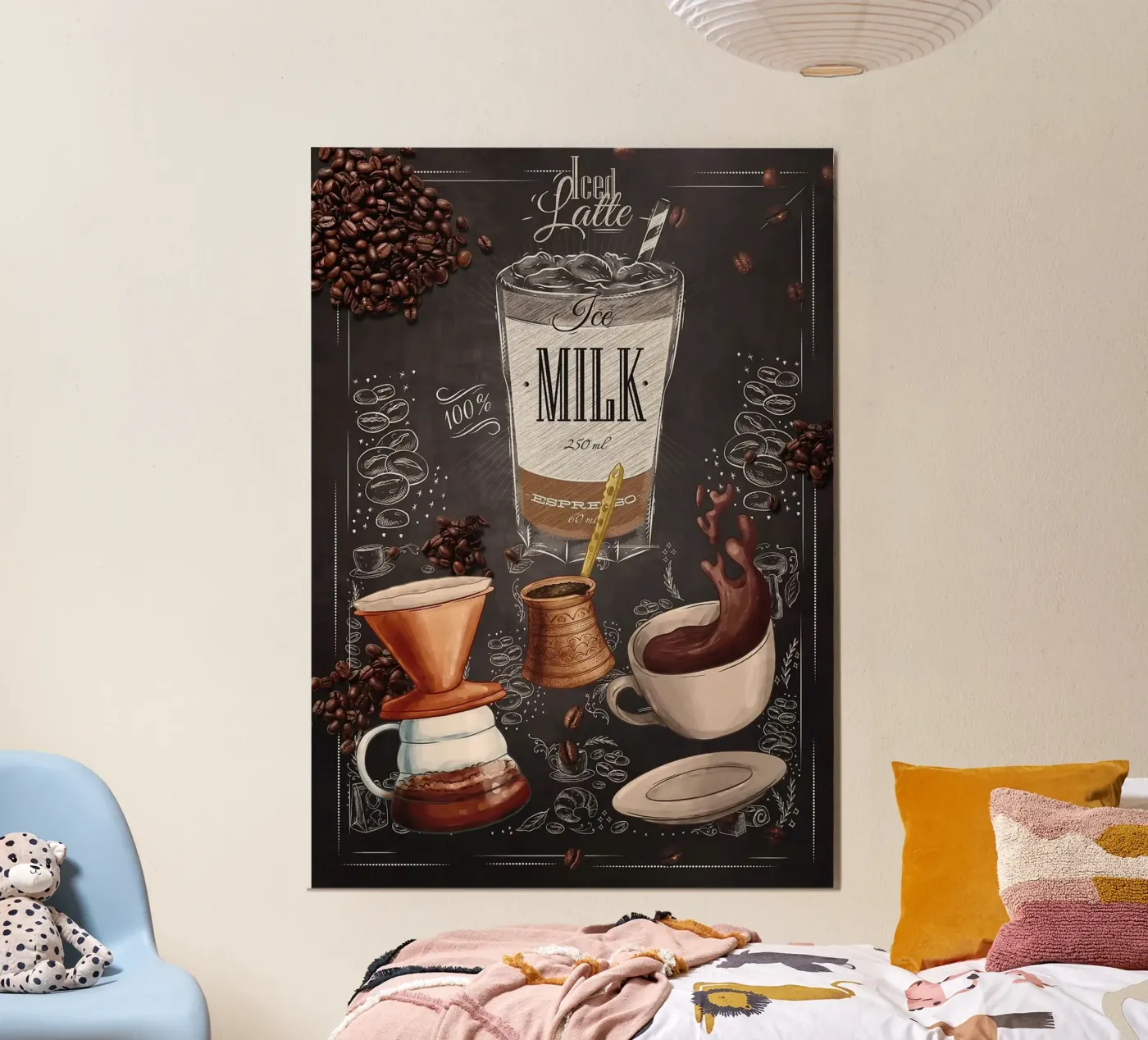 caffè latte freddo poster da Kevin Walters