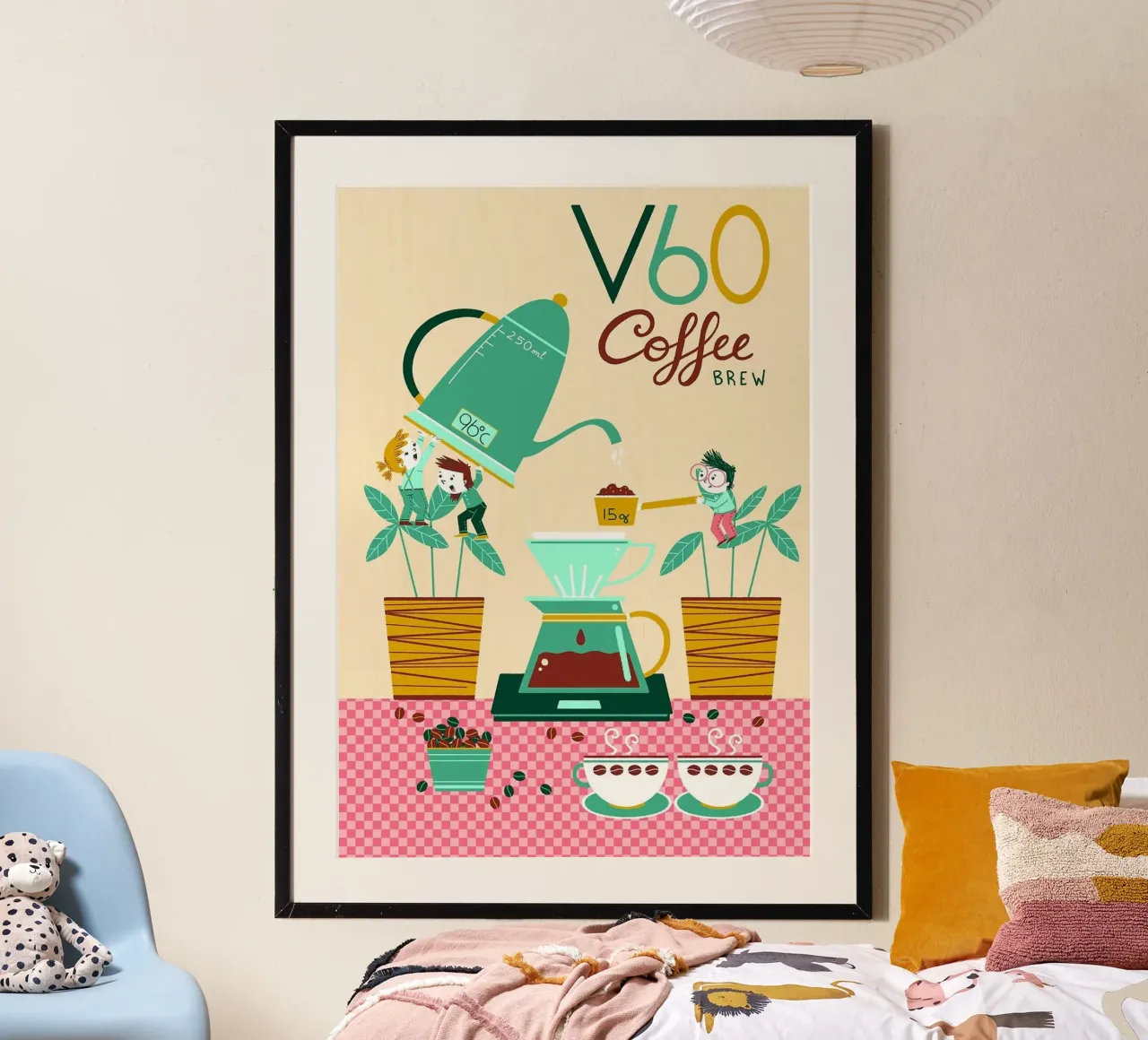 filtro per caffè poster con telaio in alluminio da Kevin Walters