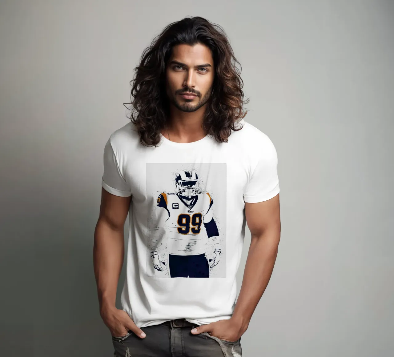 Aaron Donald los angeles rams t-shirt da tenten