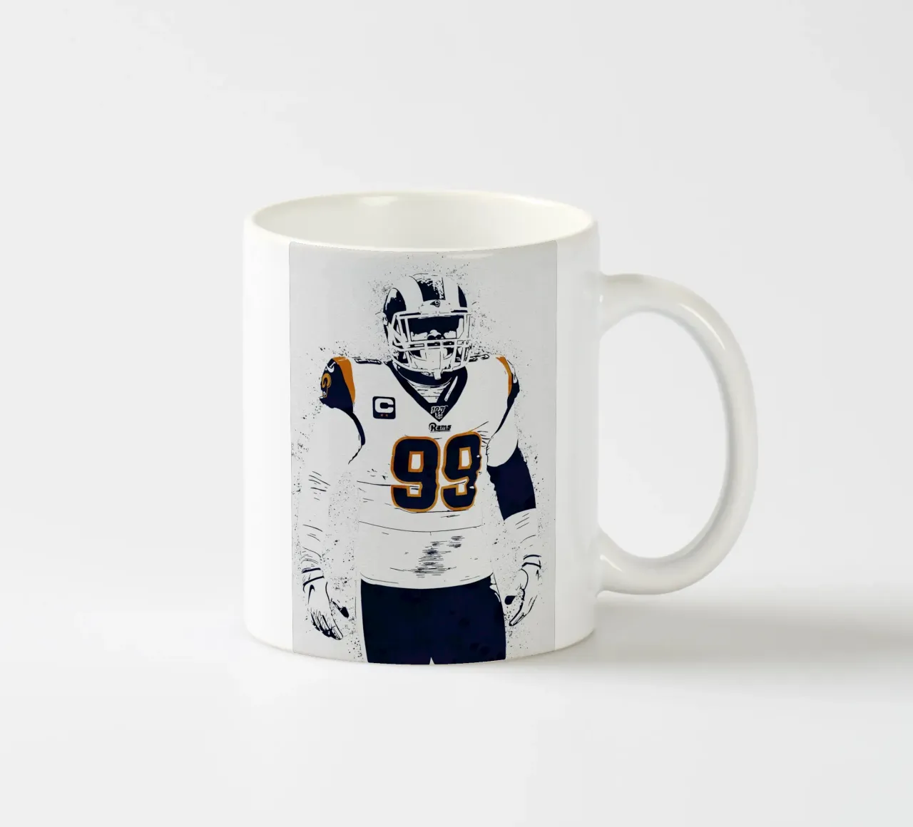 Aaron Donald los angeles rams tazza in ceramica da tenten