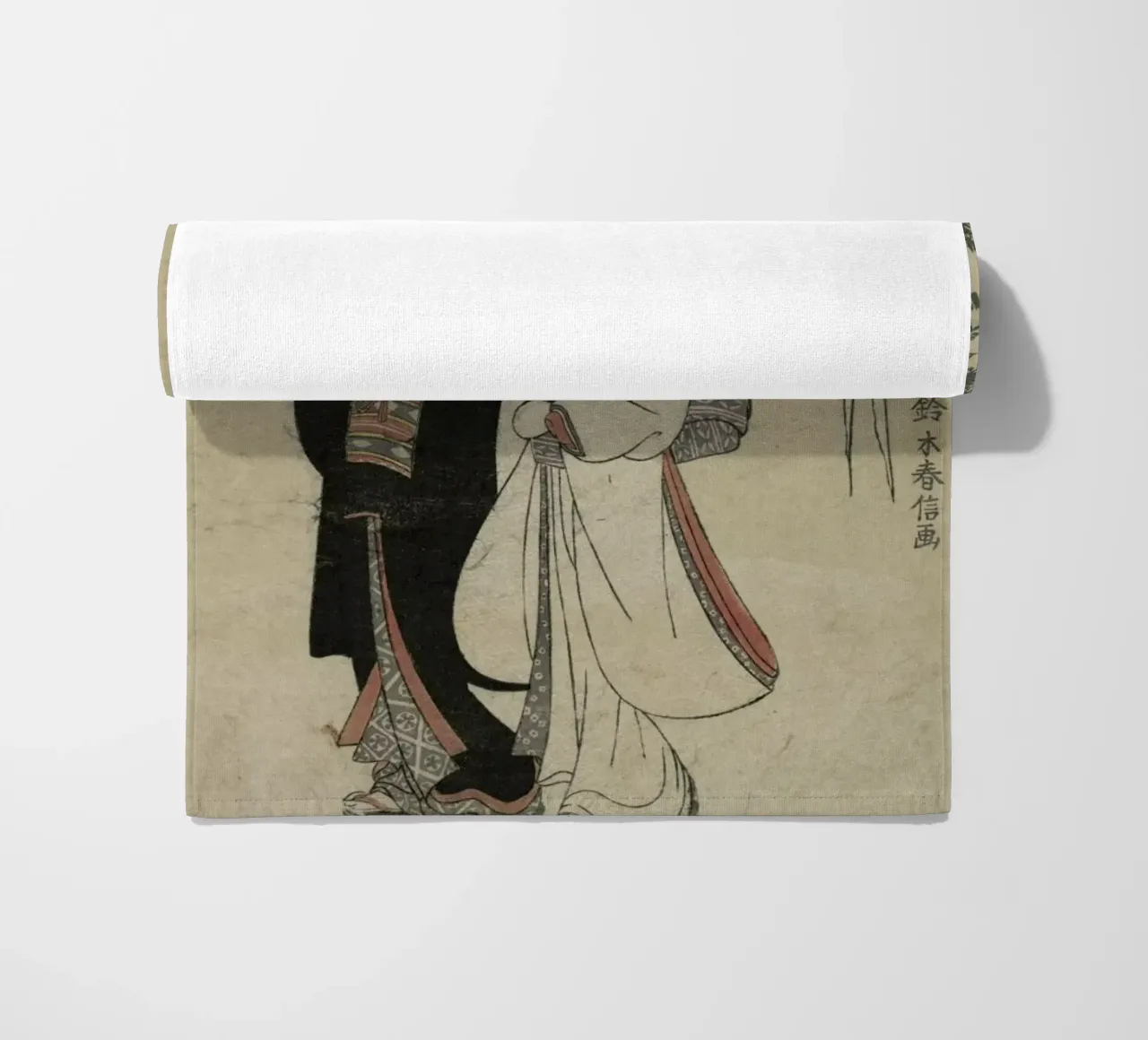Harunobu - Lovers Under an Umbrella in the Snow telo mare da ARTOTHEK