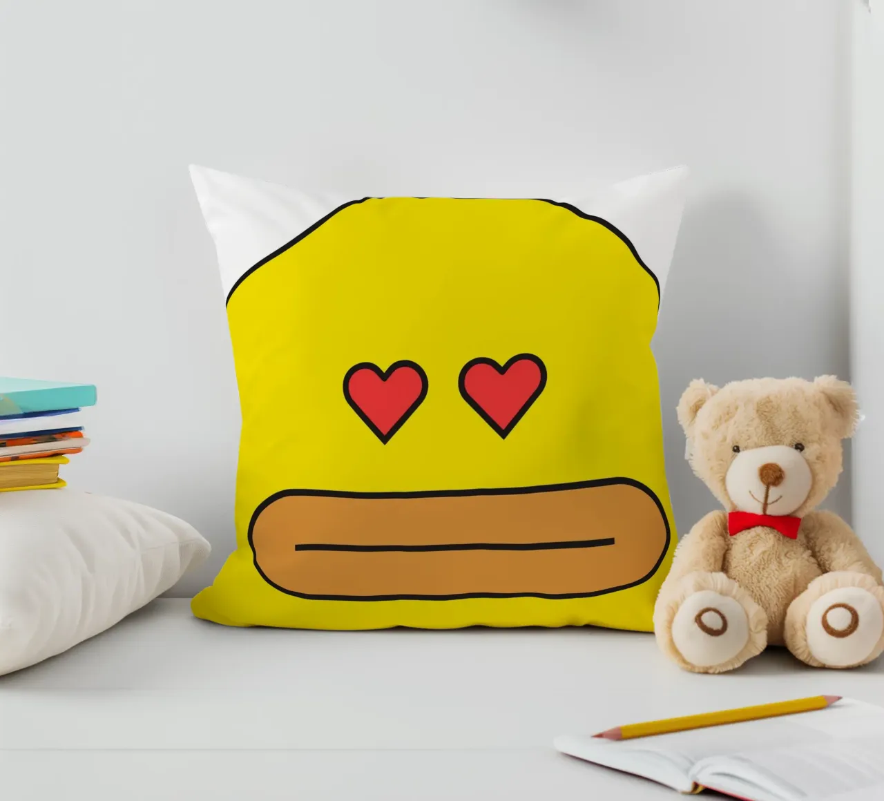 L'amore carino dell'anatra cuscino da galihstudio