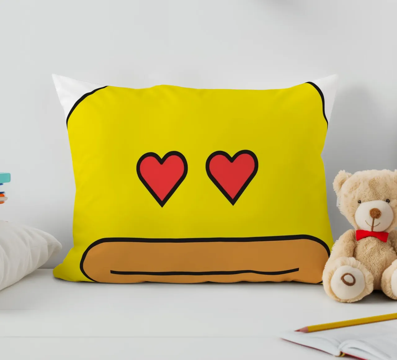 L'amore carino dell'anatra cuscino da galihstudio