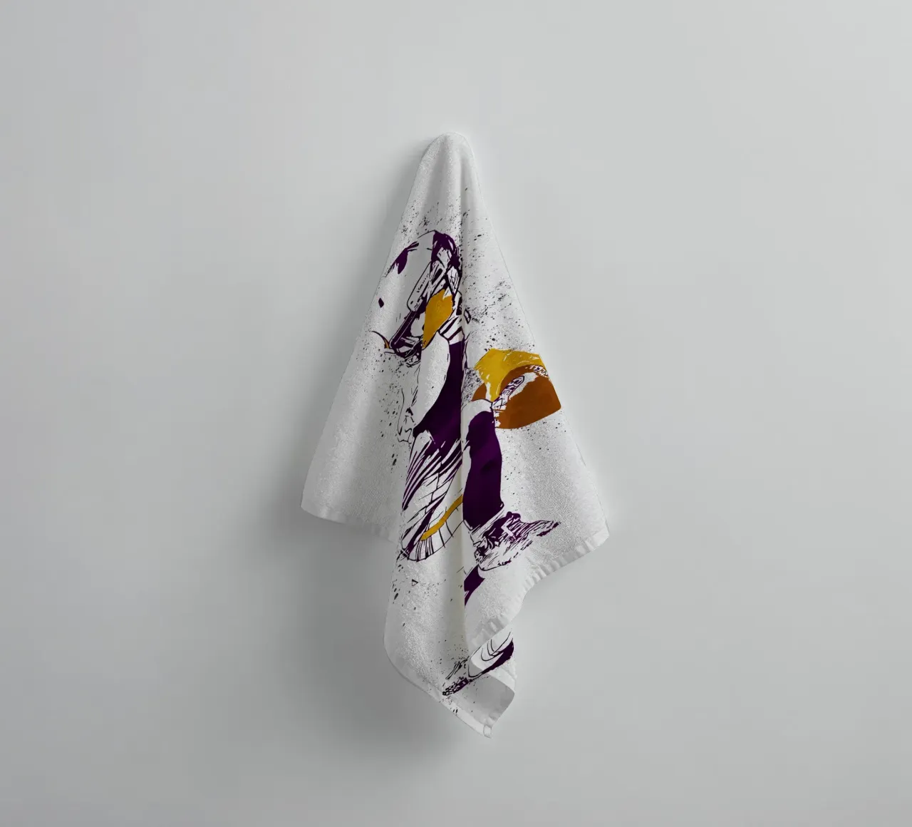 Adam Thielen First Down Minnesota Vikings asciugamano da bagno da tenten