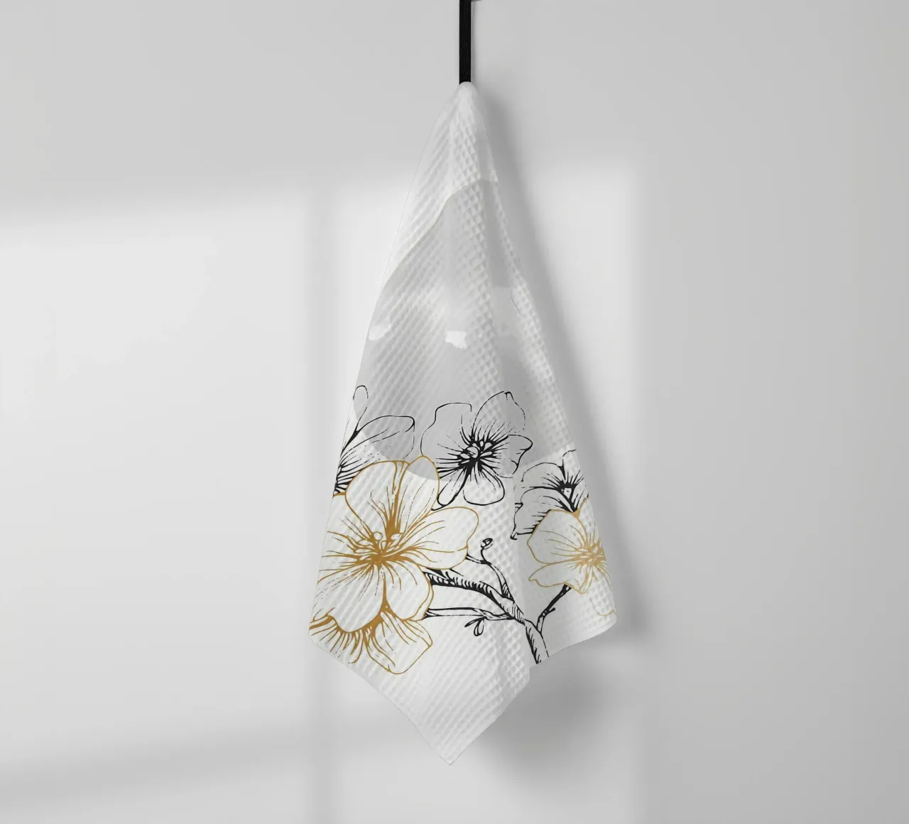 fleurs lune branches fleurs tiges nature torchon de Ashish Kashyap
