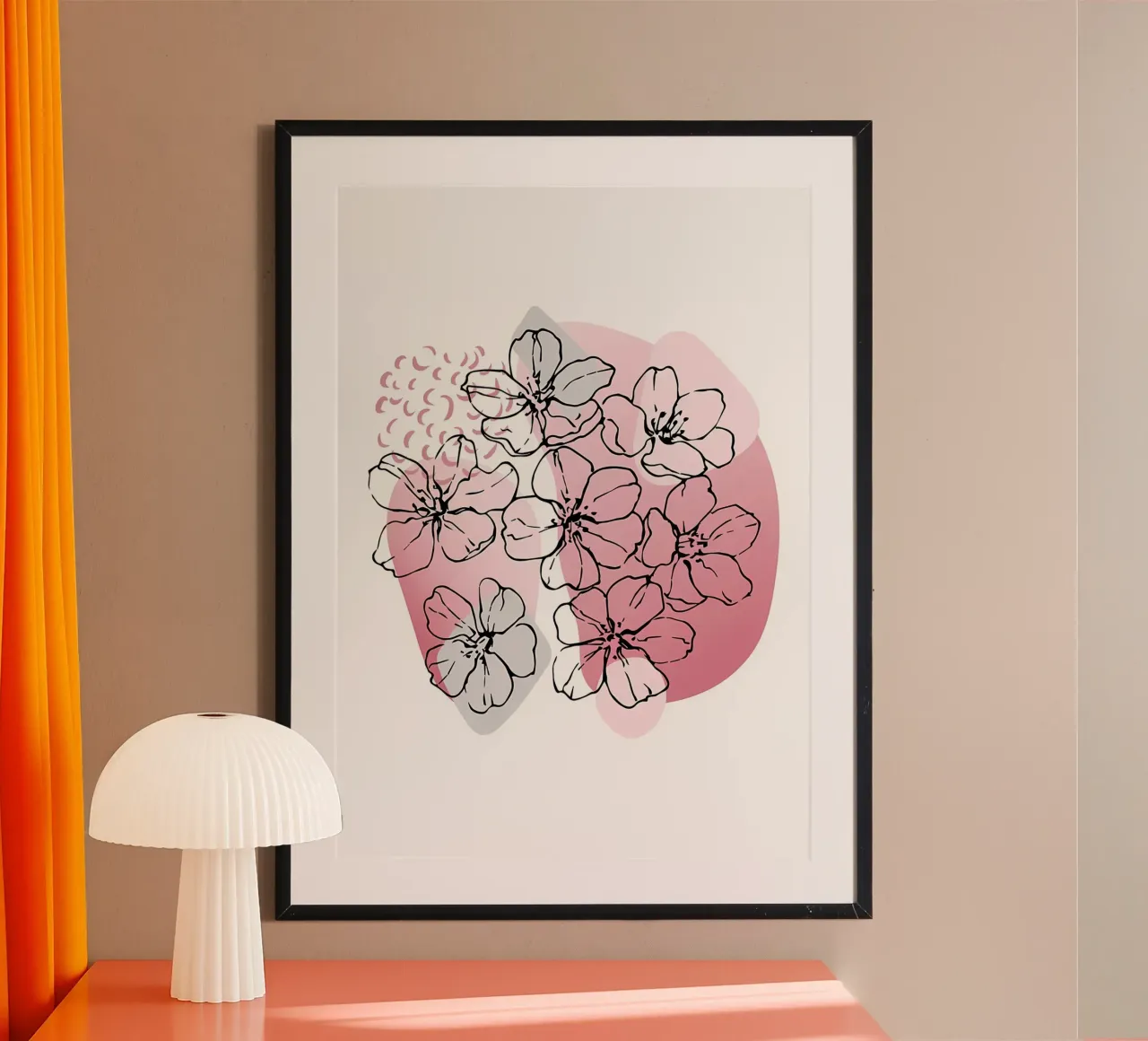 fiori floreali petali botanici natura poster con telaio in alluminio da Ashish Kashyap