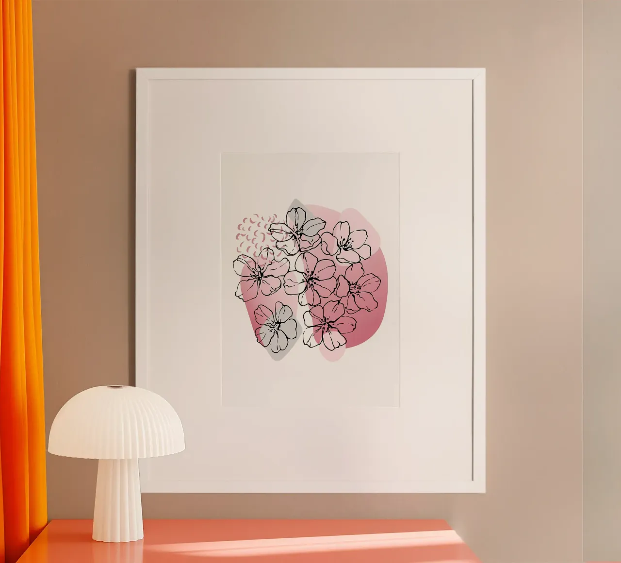 fiori floreali petali botanici natura poster con telaio in alluminio da Ashish Kashyap