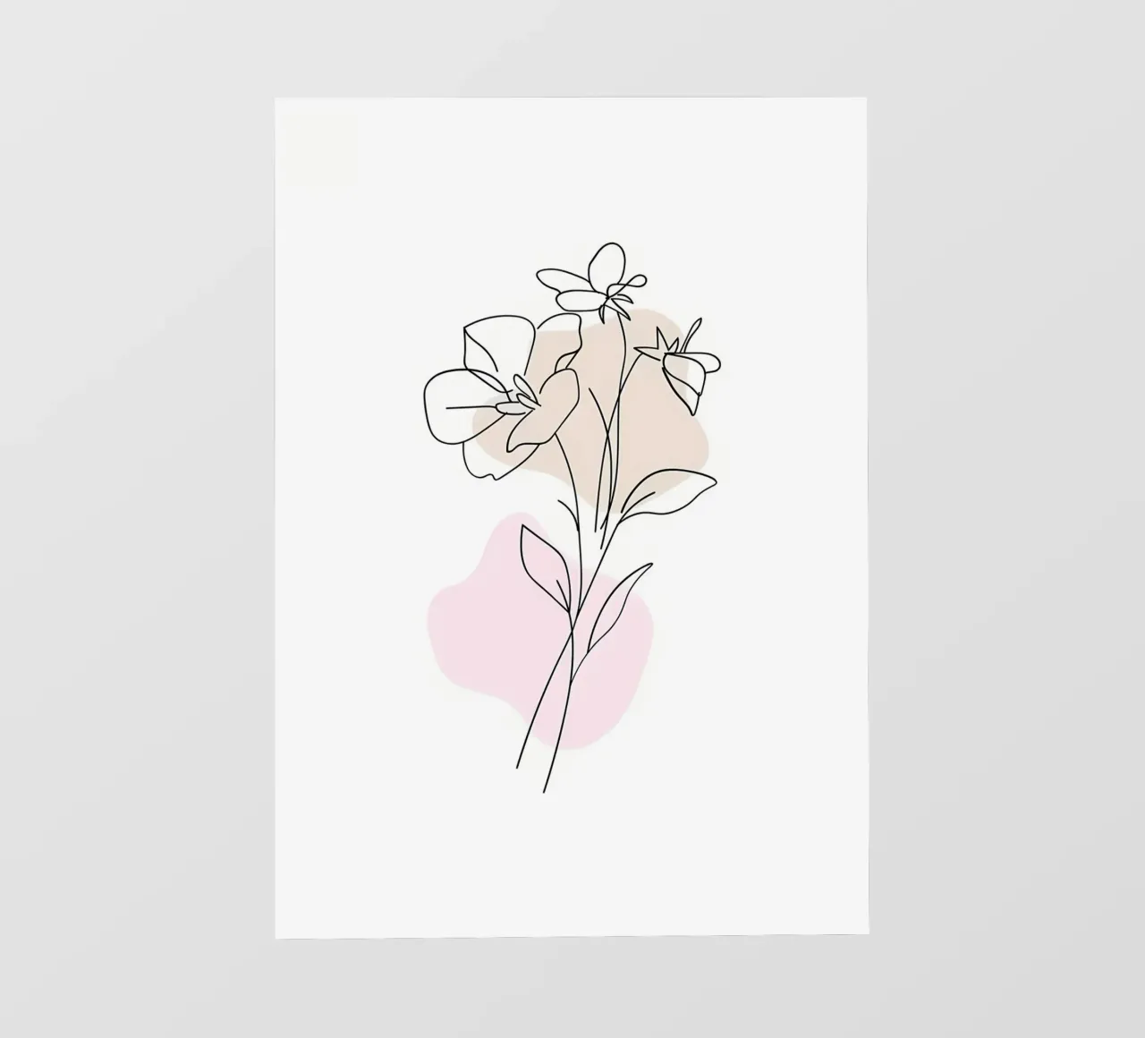 fiore linea disegno floreale illustrazione semplice linee botaniche pellicola backlit da Ashish Kashyap
