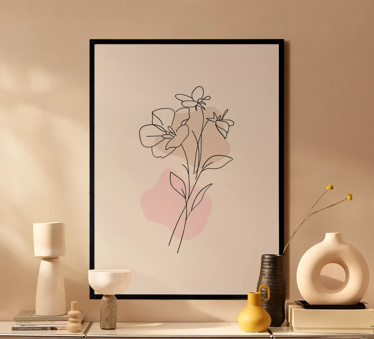 fiore linea disegno floreale illustrazione semplice linee botaniche carta hahnemühle da Ashish Kashyap