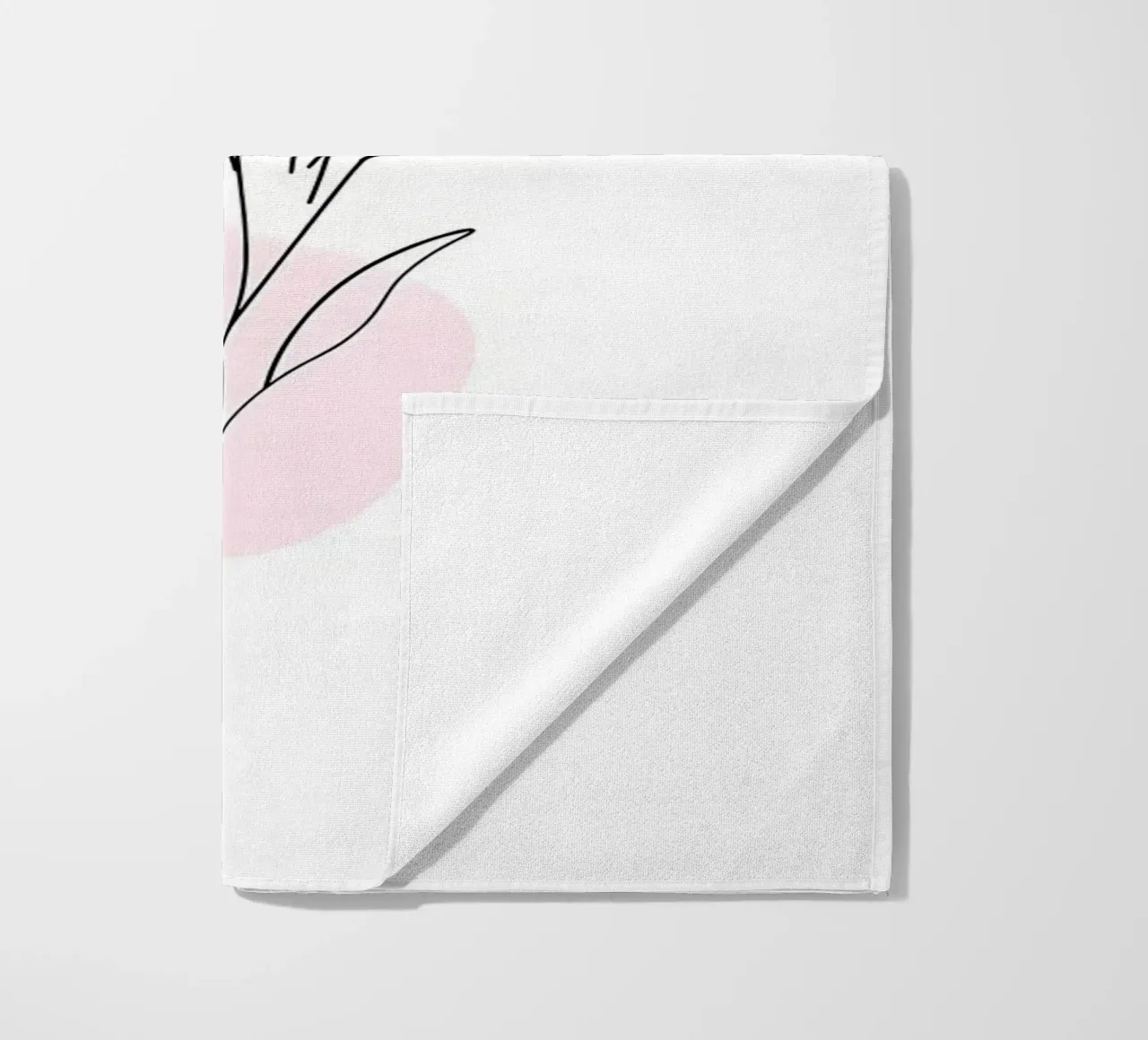 fiore linea disegno floreale illustrazione semplice linee botaniche telo mare da Ashish Kashyap