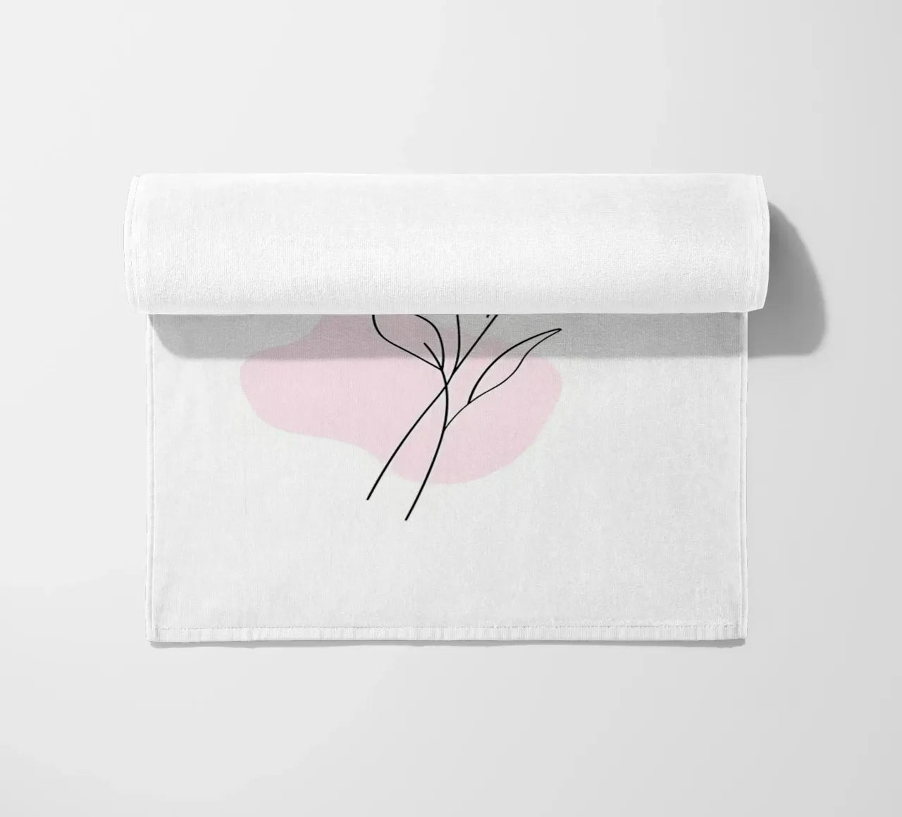 fiore linea disegno floreale illustrazione semplice linee botaniche telo mare da Ashish Kashyap