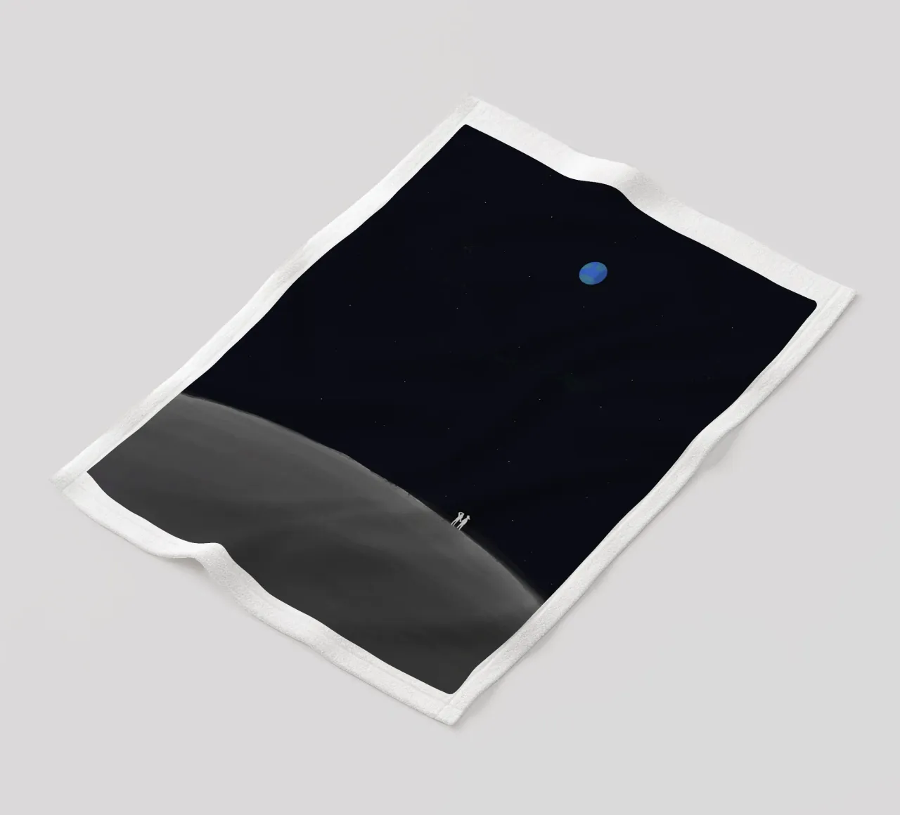 Love you to the moon fleece blanket by Little Dean