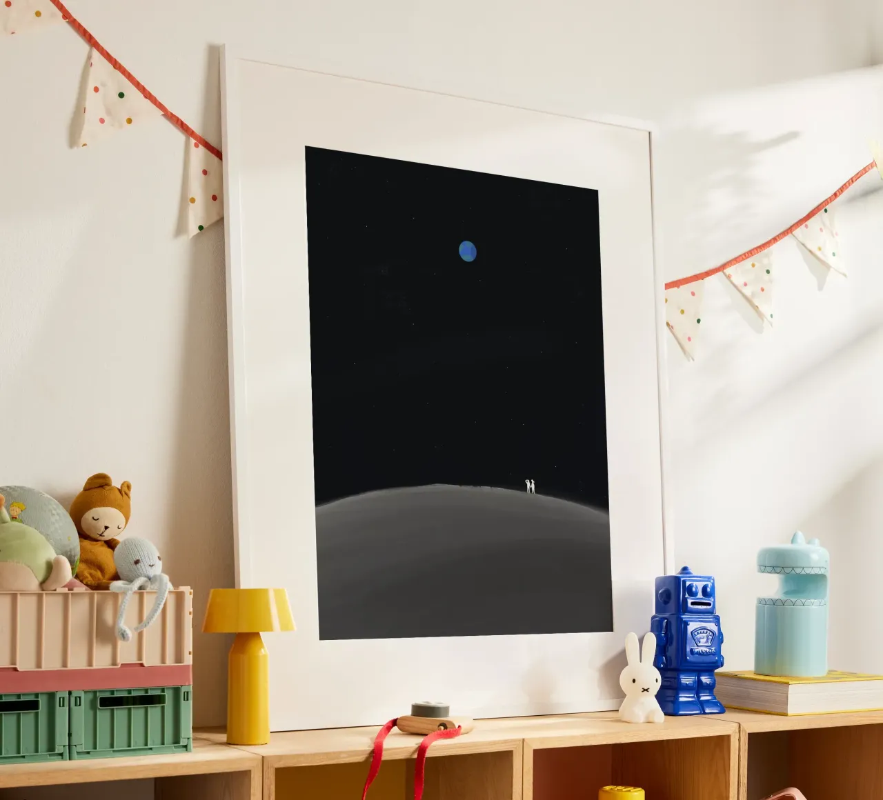 Ti amo fino alla luna carta hahnemühle da Little Dean