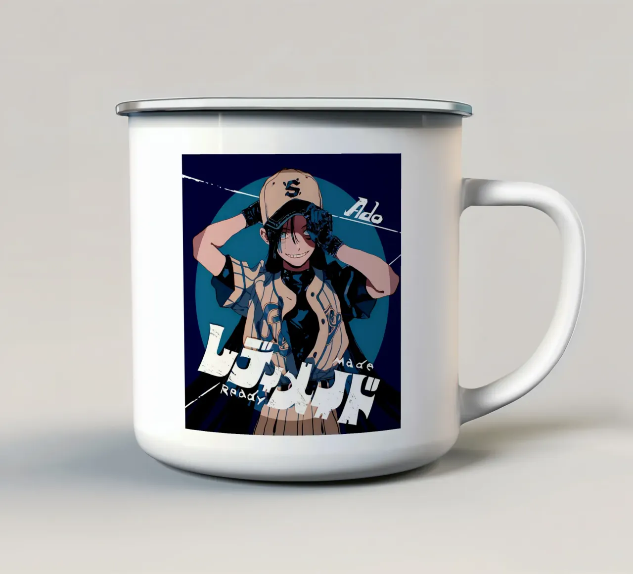 Ado Readymade taza de esmalte de ManondeShop