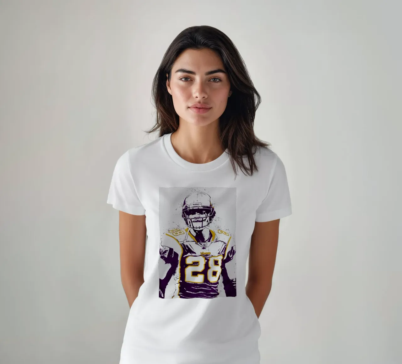 Adrian Peterson Minnesota Vikings t-shirt da tenten