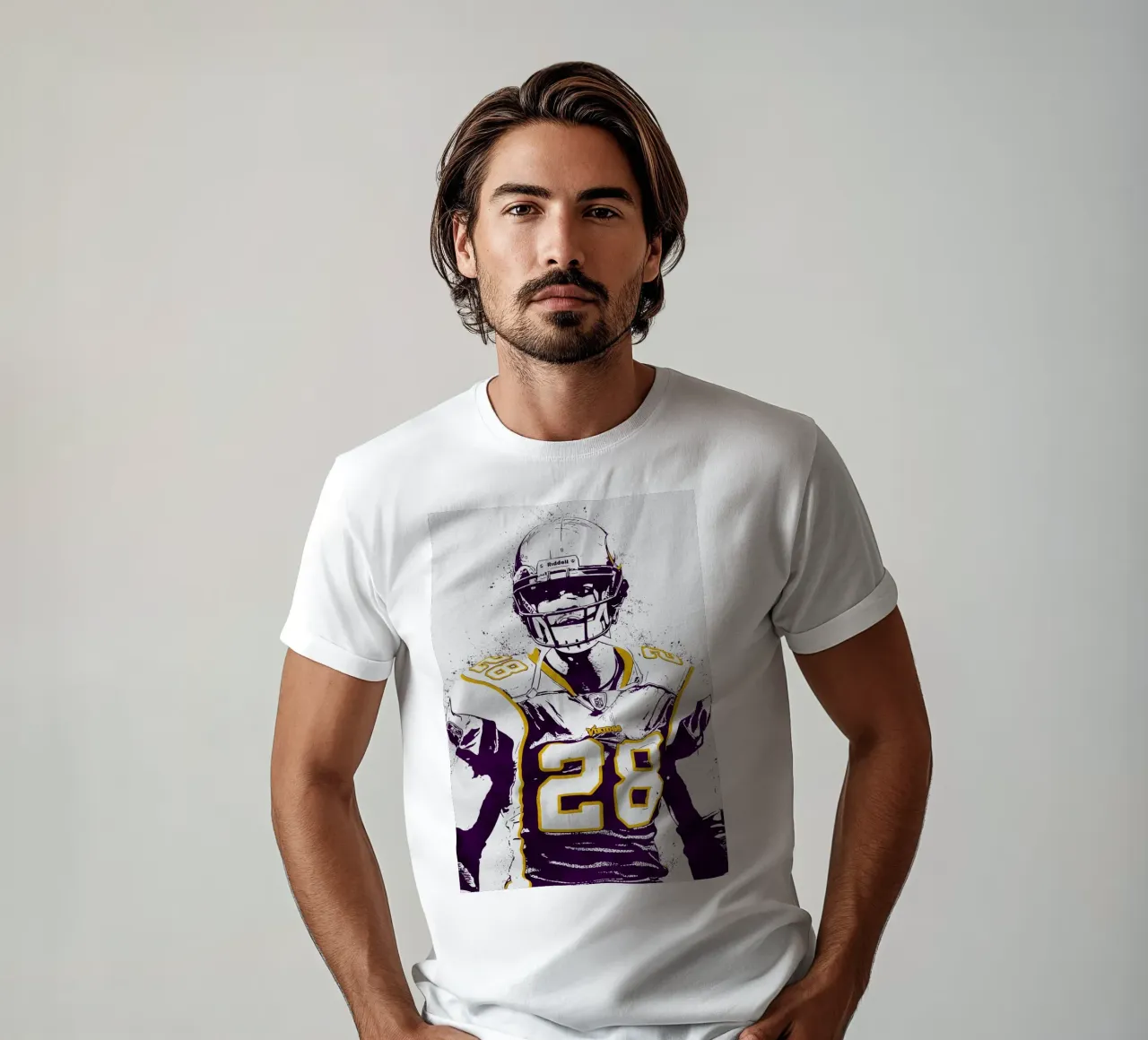 Adrian Peterson Minnesota Vikings t-shirt da tenten