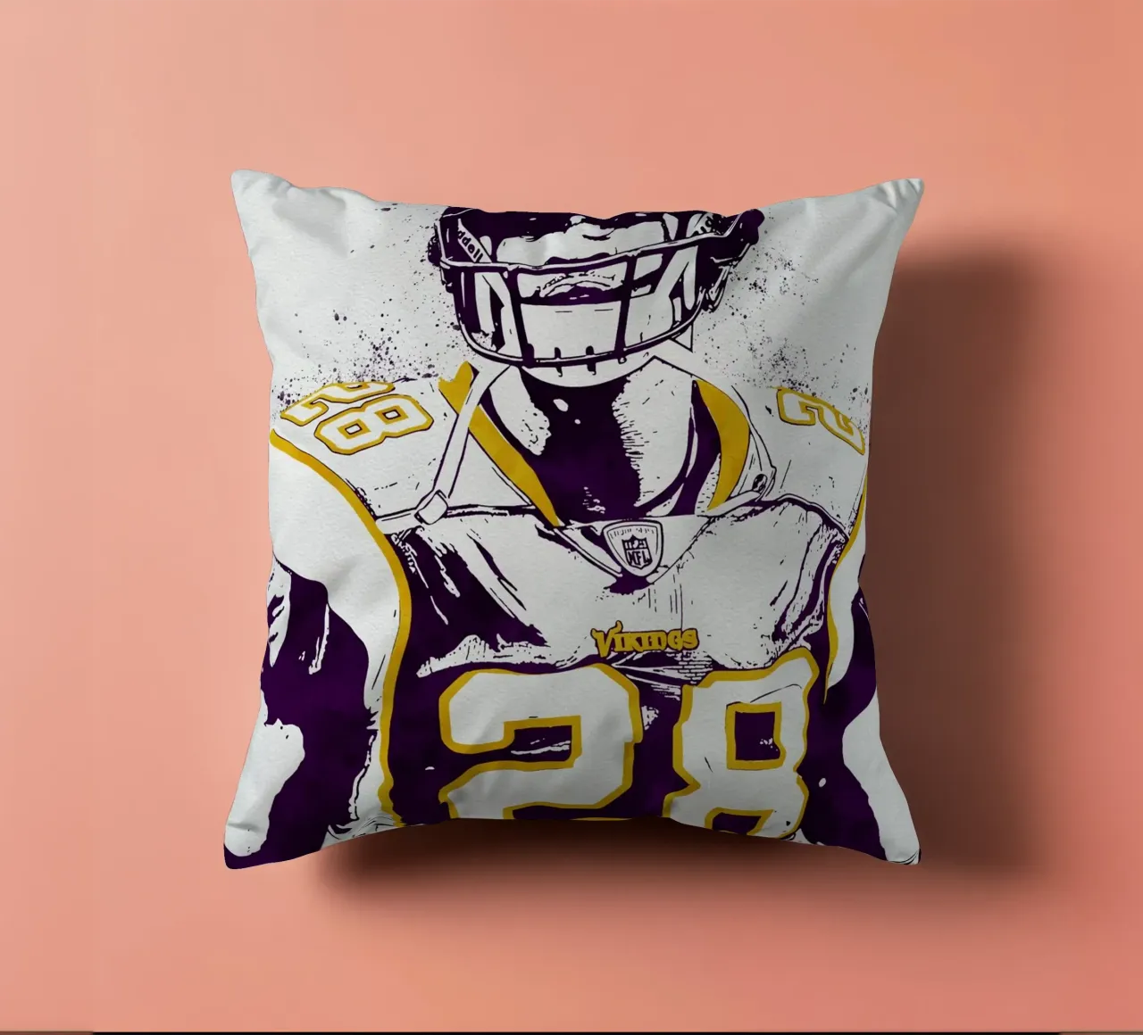 Adrian Peterson Minnesota Vikings cuscino da tenten