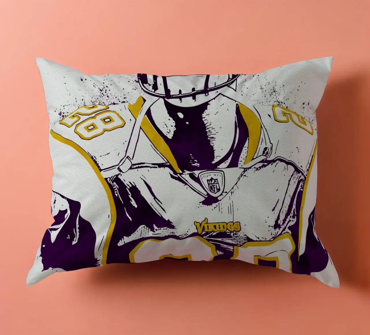 Adrian Peterson Minnesota Vikings cuscino da tenten