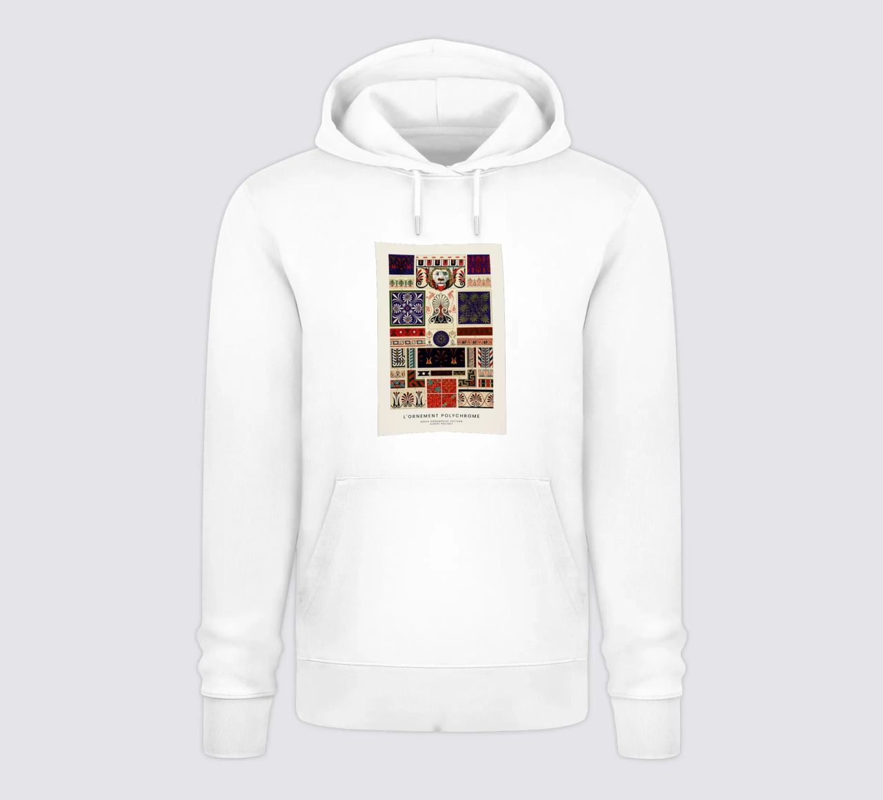 Racinet -  Greek Ornamental Pattern II sudadera con capucha de Vintage by JUNIQE
