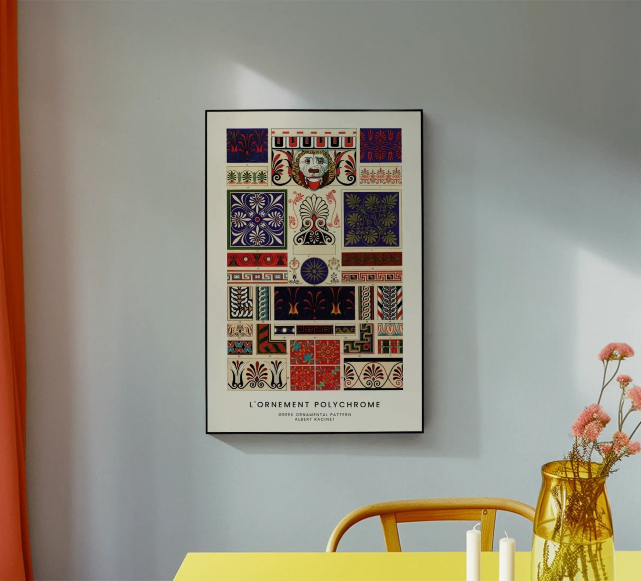 Racinet -  Greek Ornamental Pattern II metacrilato de Vintage by JUNIQE