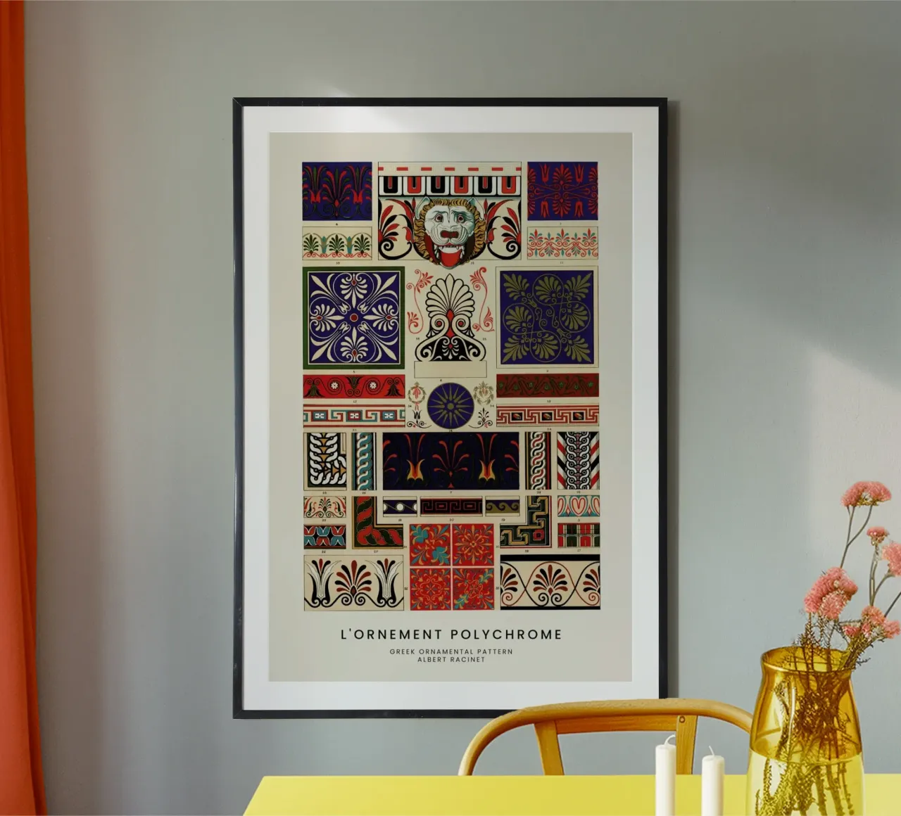 Racinet -  Greek Ornamental Pattern II poster da Vintage by JUNIQE