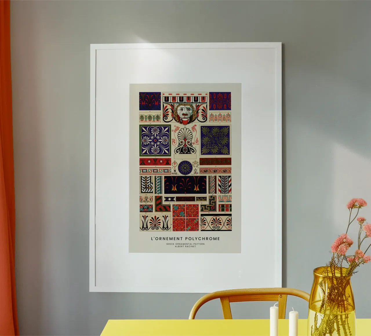 Racinet -  Greek Ornamental Pattern II poster da Vintage by JUNIQE