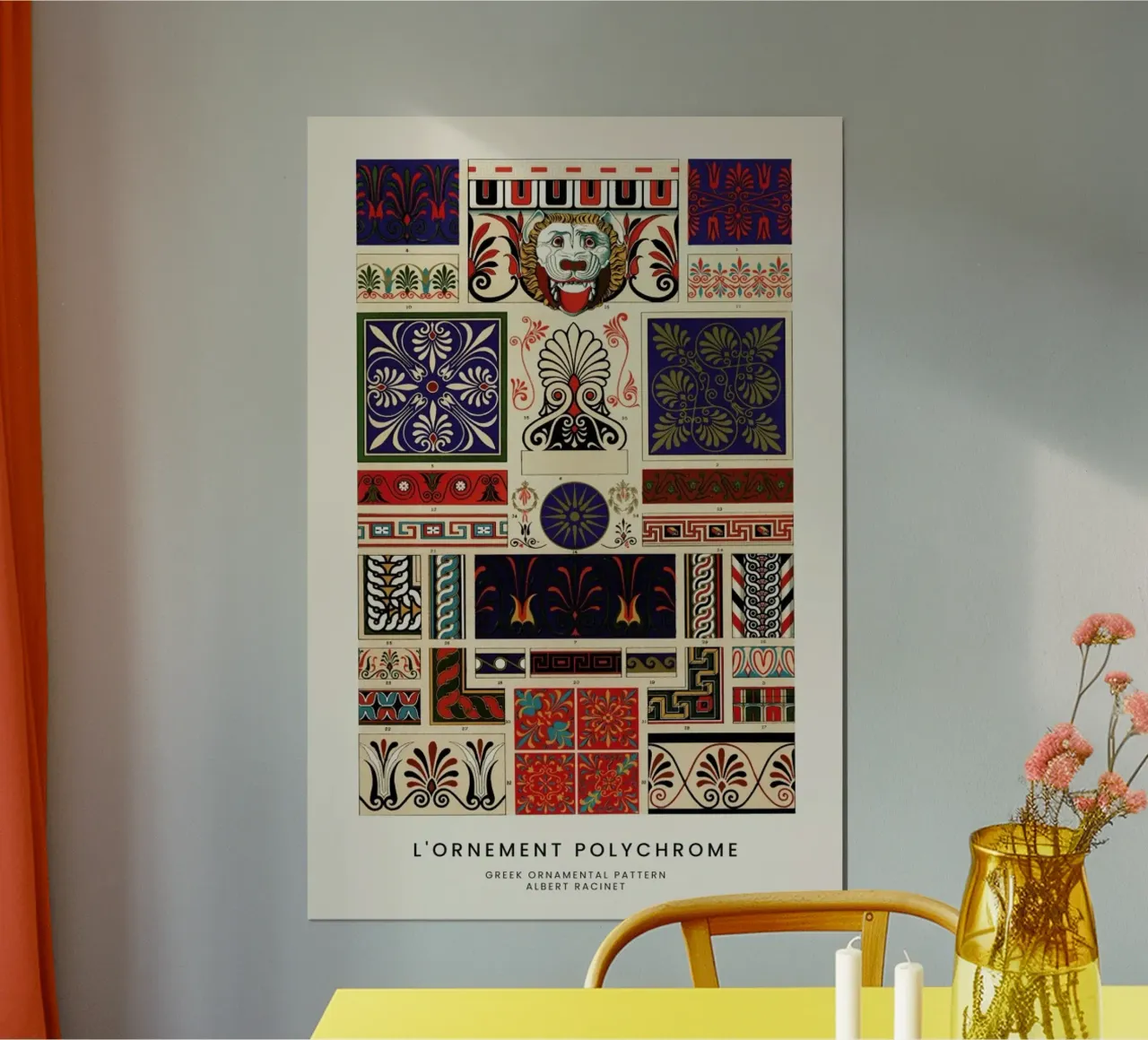 Racinet -  Greek Ornamental Pattern II poster da Vintage by JUNIQE