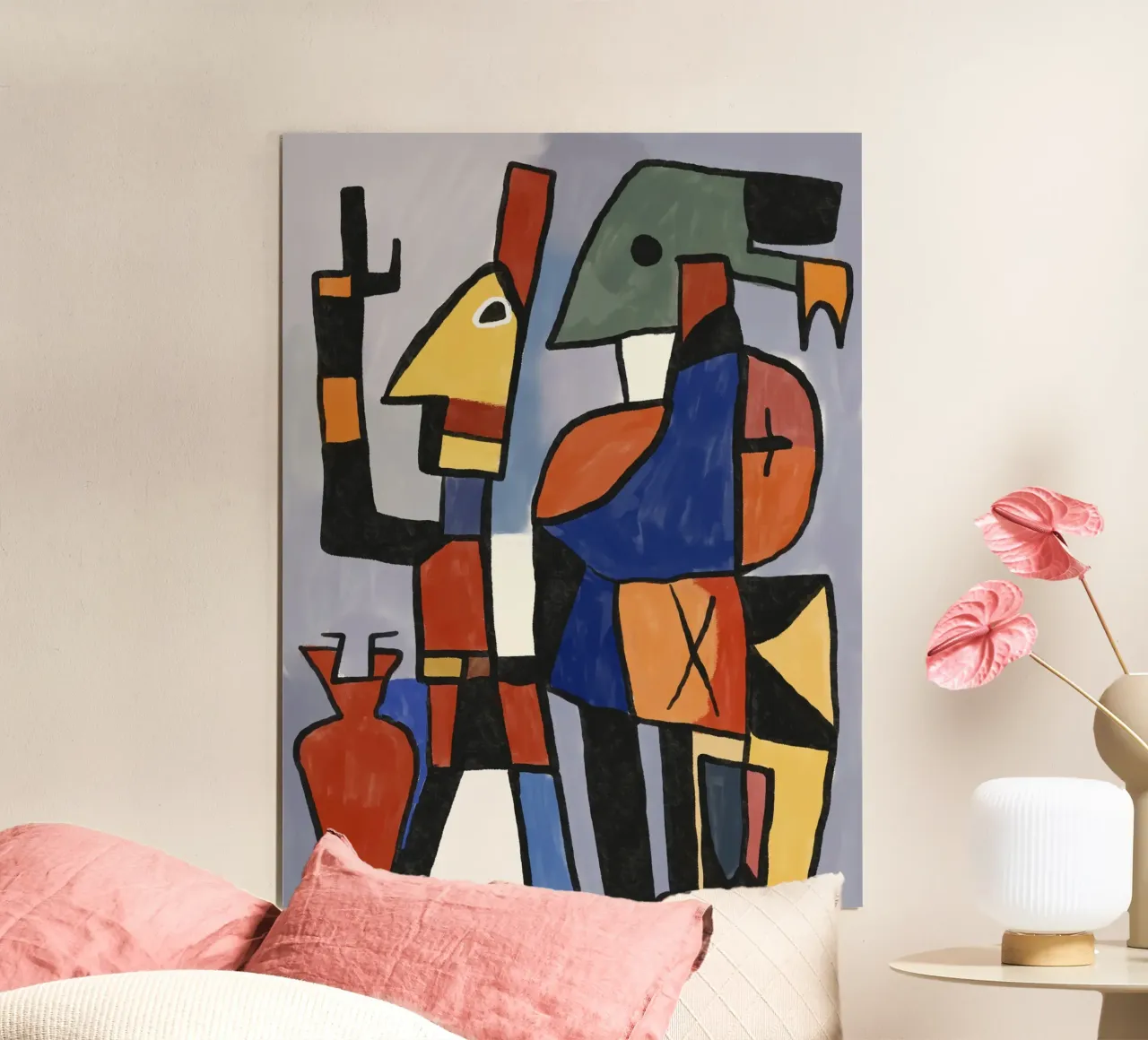 Statuetta di soldato giocattolo nella cameretta poster con telaio in legno da Little Dean
