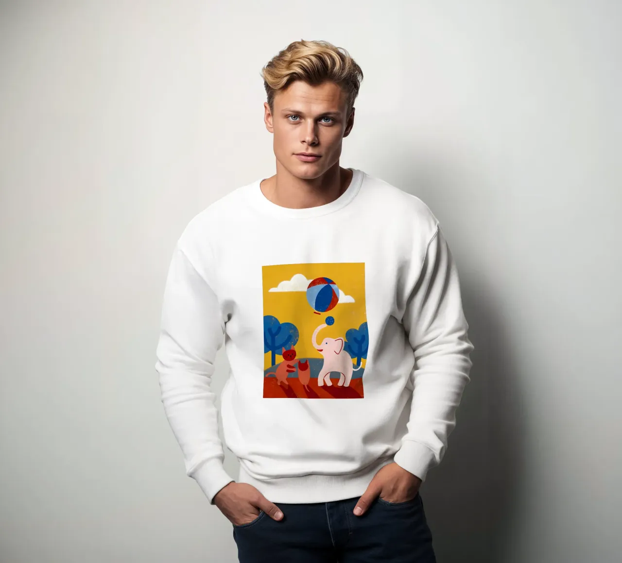 Elefante e gatto felpa da THE LATEST SHOP
