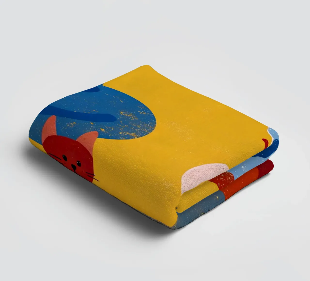 Elephant and Cat towel by THE LATEST SHOP