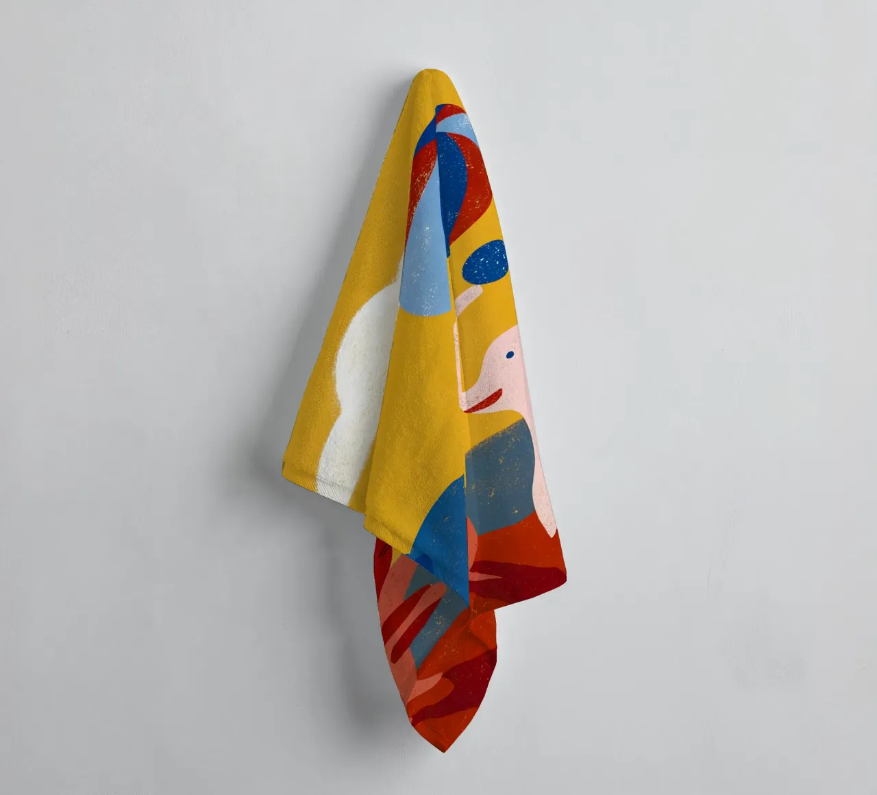 Elephant and Cat towel by THE LATEST SHOP