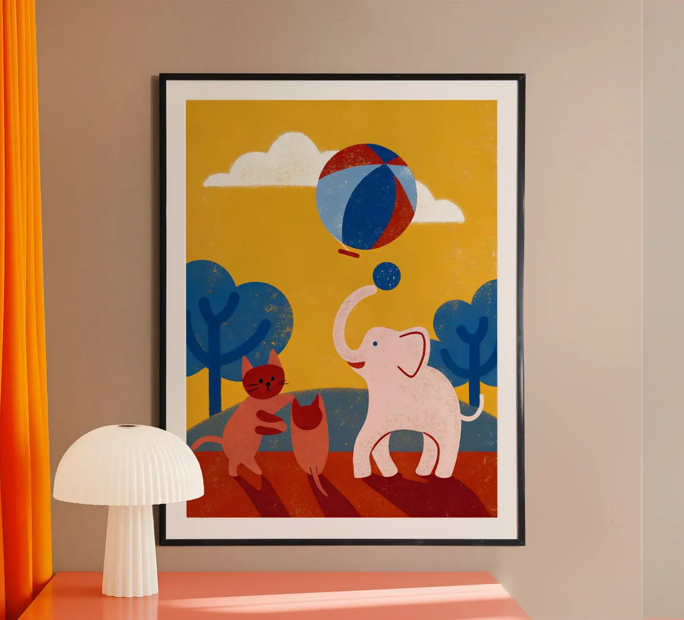 Elephant and Cat poster da THE LATEST SHOP