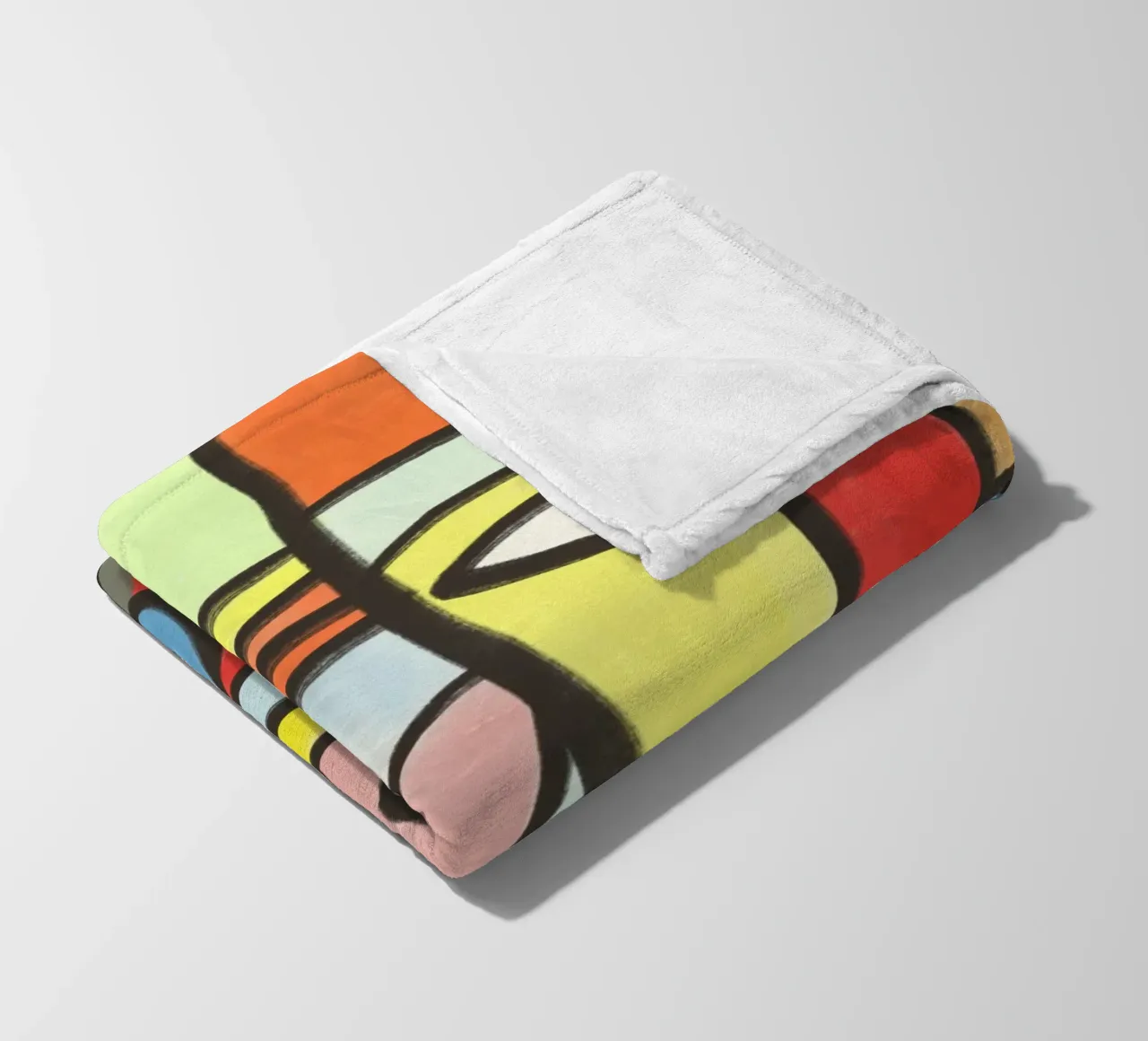Egyptian portrait fleece blanket by Little Dean