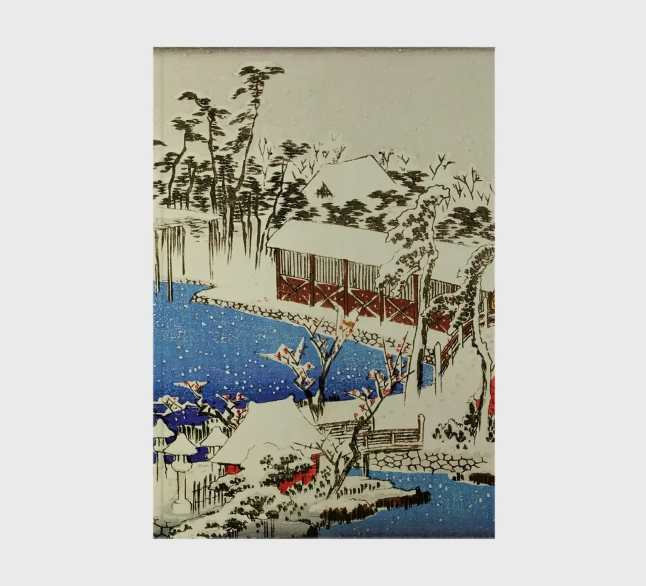 Hiroshige - Snow at the Field of the Kameido Tenman Shrine diario da ARTOTHEK