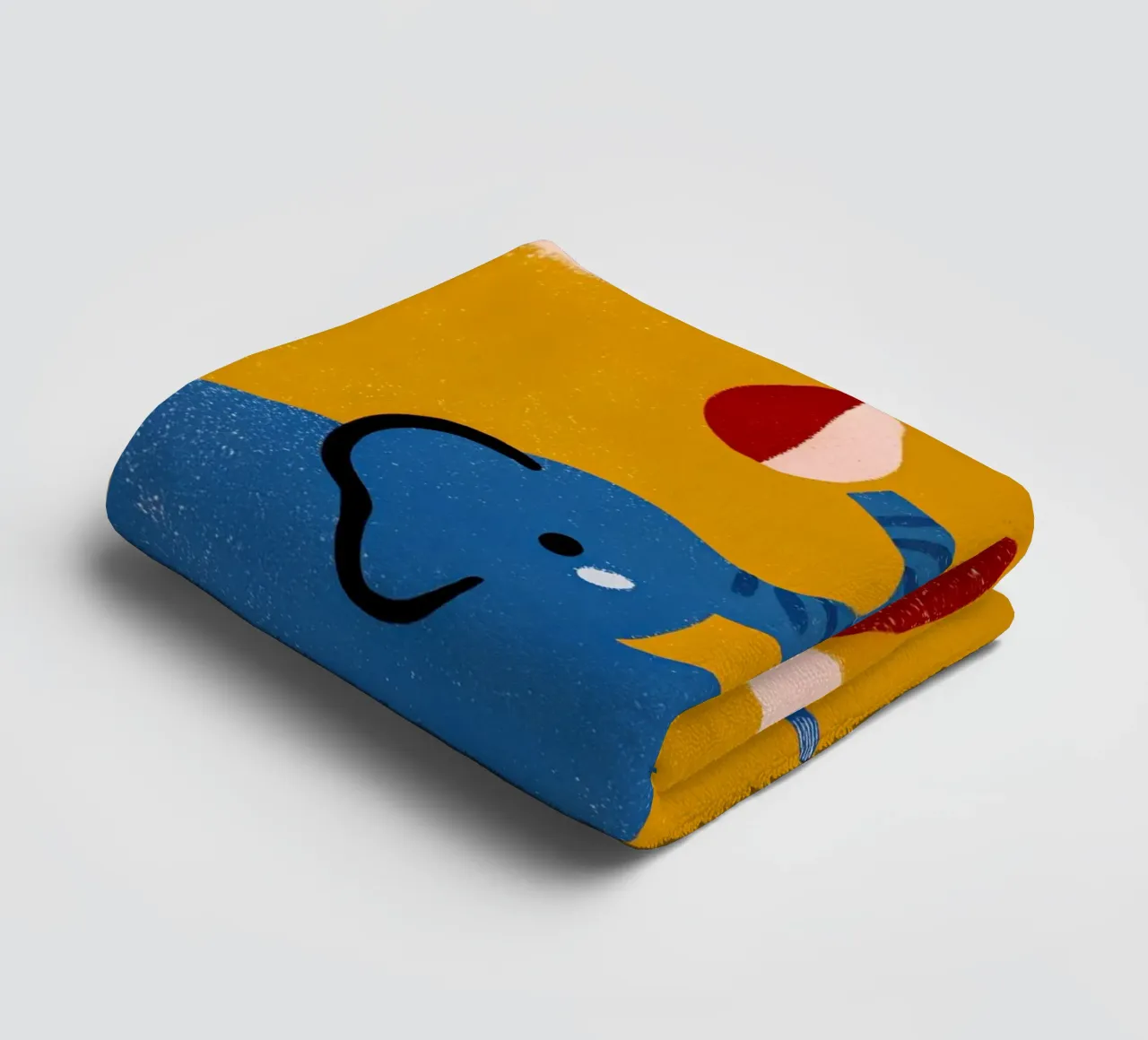 Elephant and Cat towel by THE LATEST SHOP