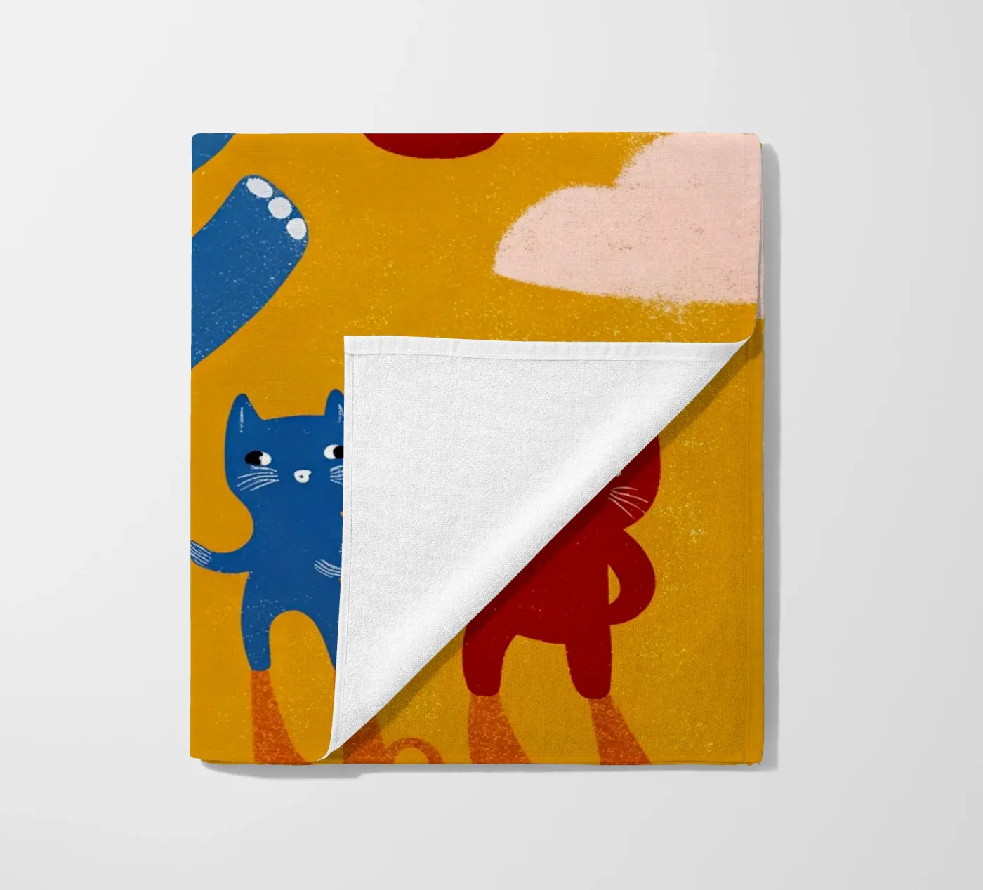 Elefante e gatto telo mare da THE LATEST SHOP