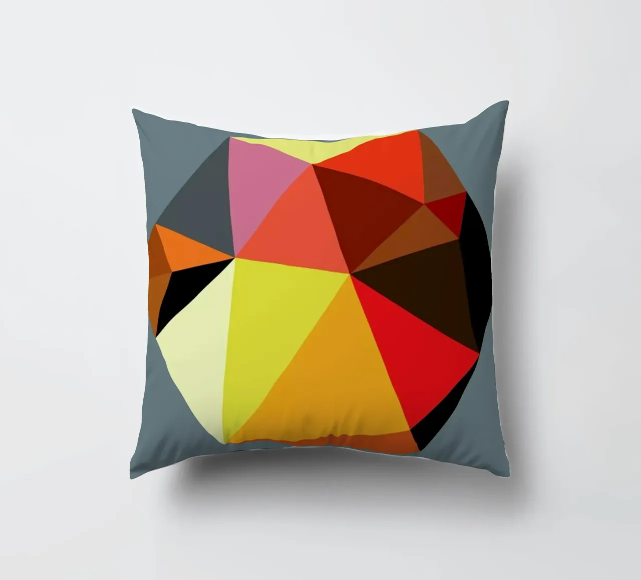 Hex 5 decorative cushion by Three Of The Possessed