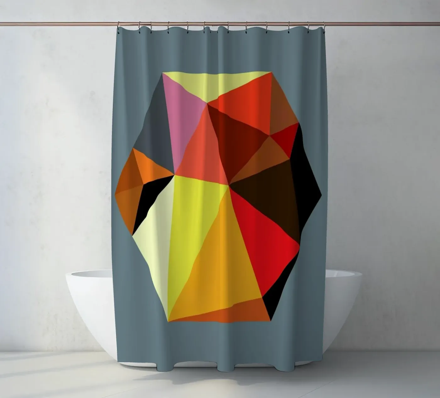 Hex 5 Duschvorhang von Three Of The Possessed