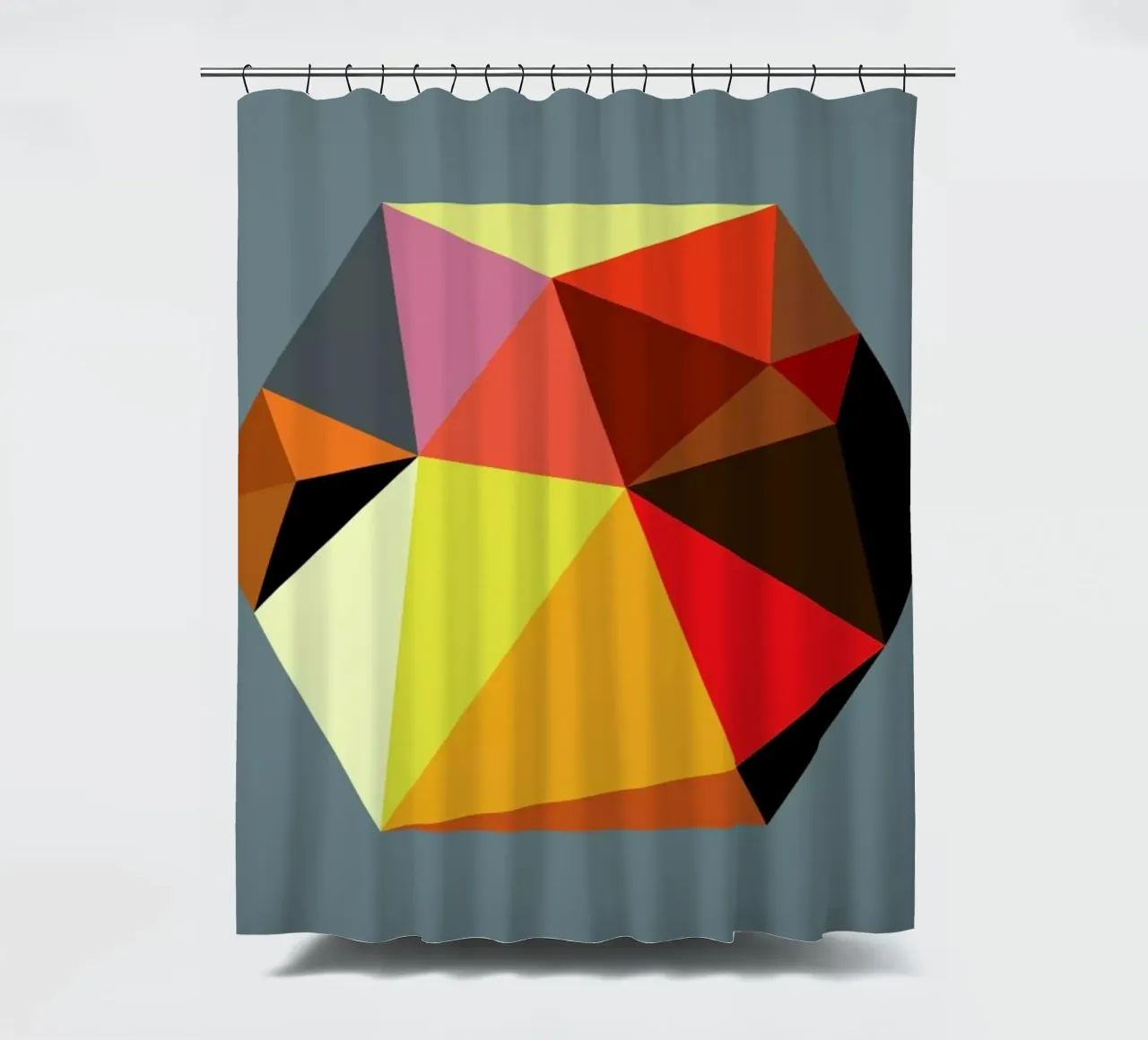 Hex 5 shower curtain by Three Of The Possessed