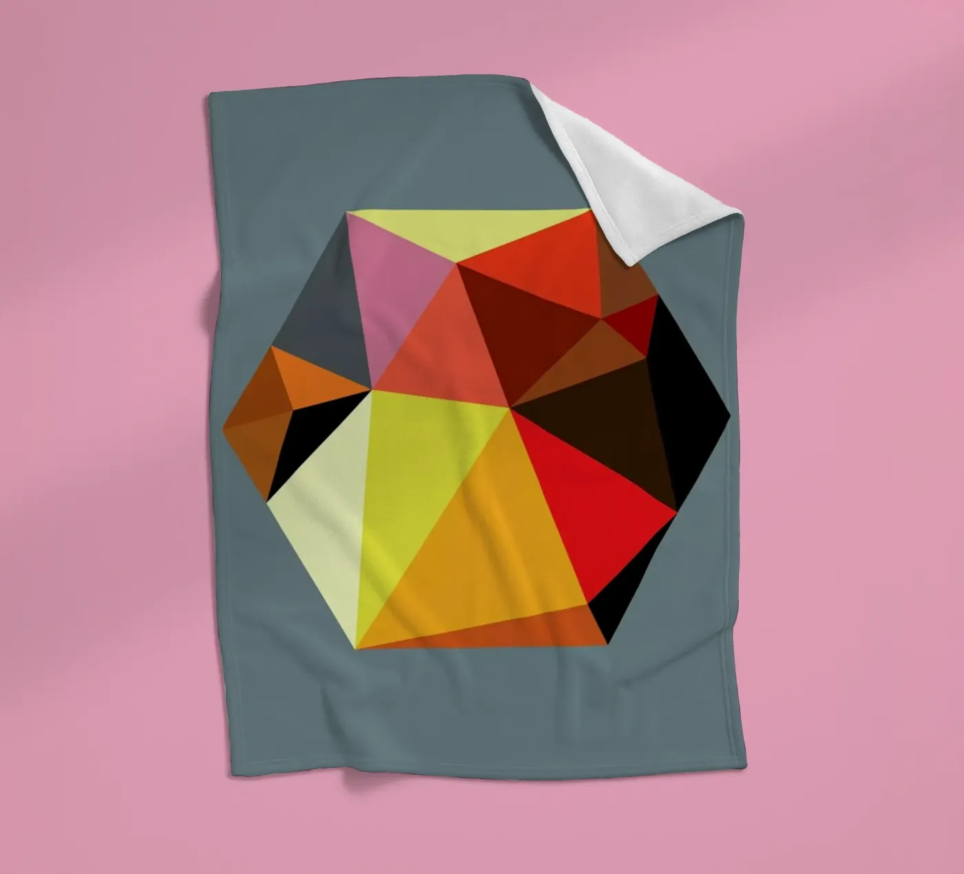 Hex 5 fleece blanket by Three Of The Possessed