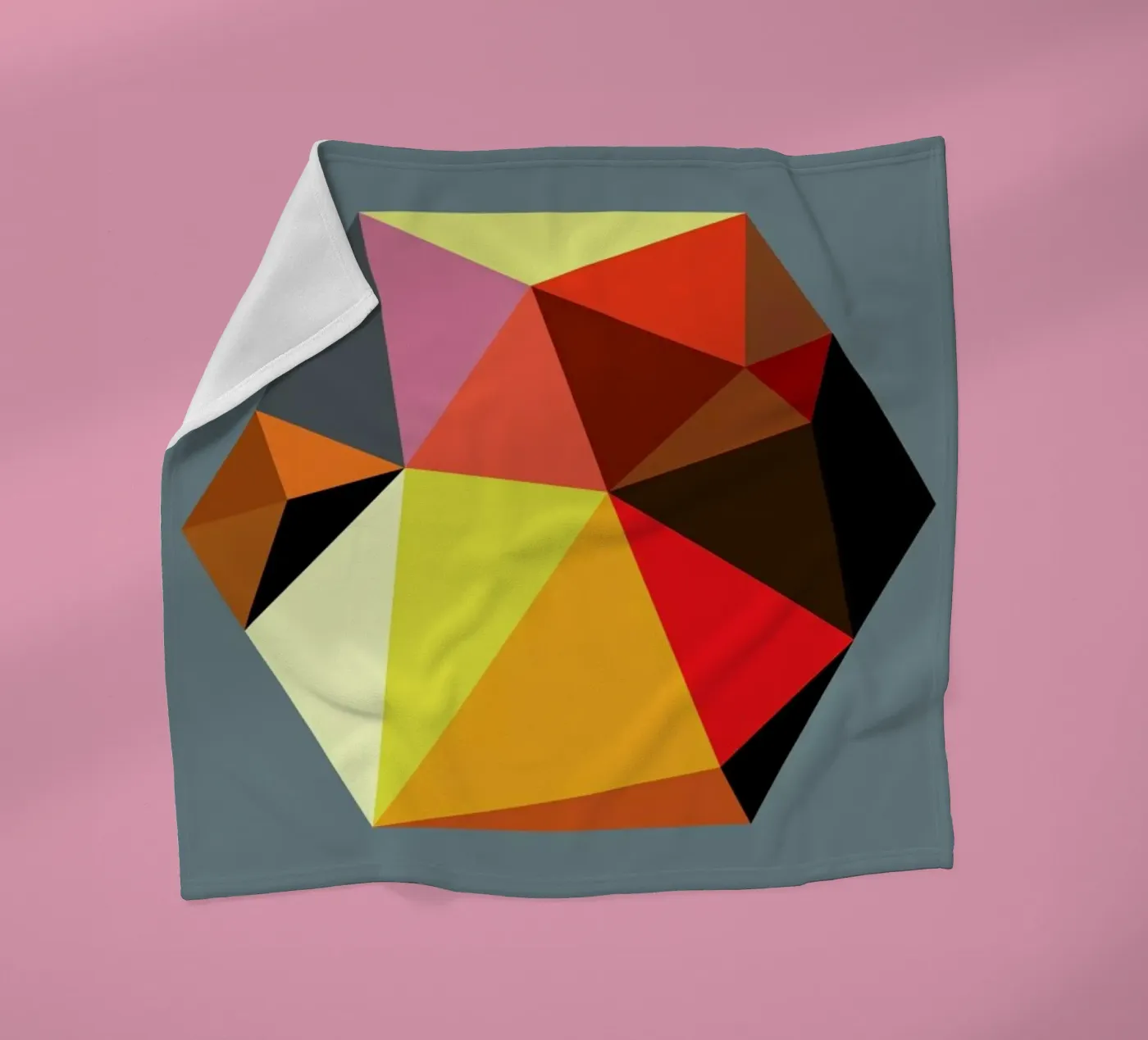 Hex 5 fleece blanket by Three Of The Possessed