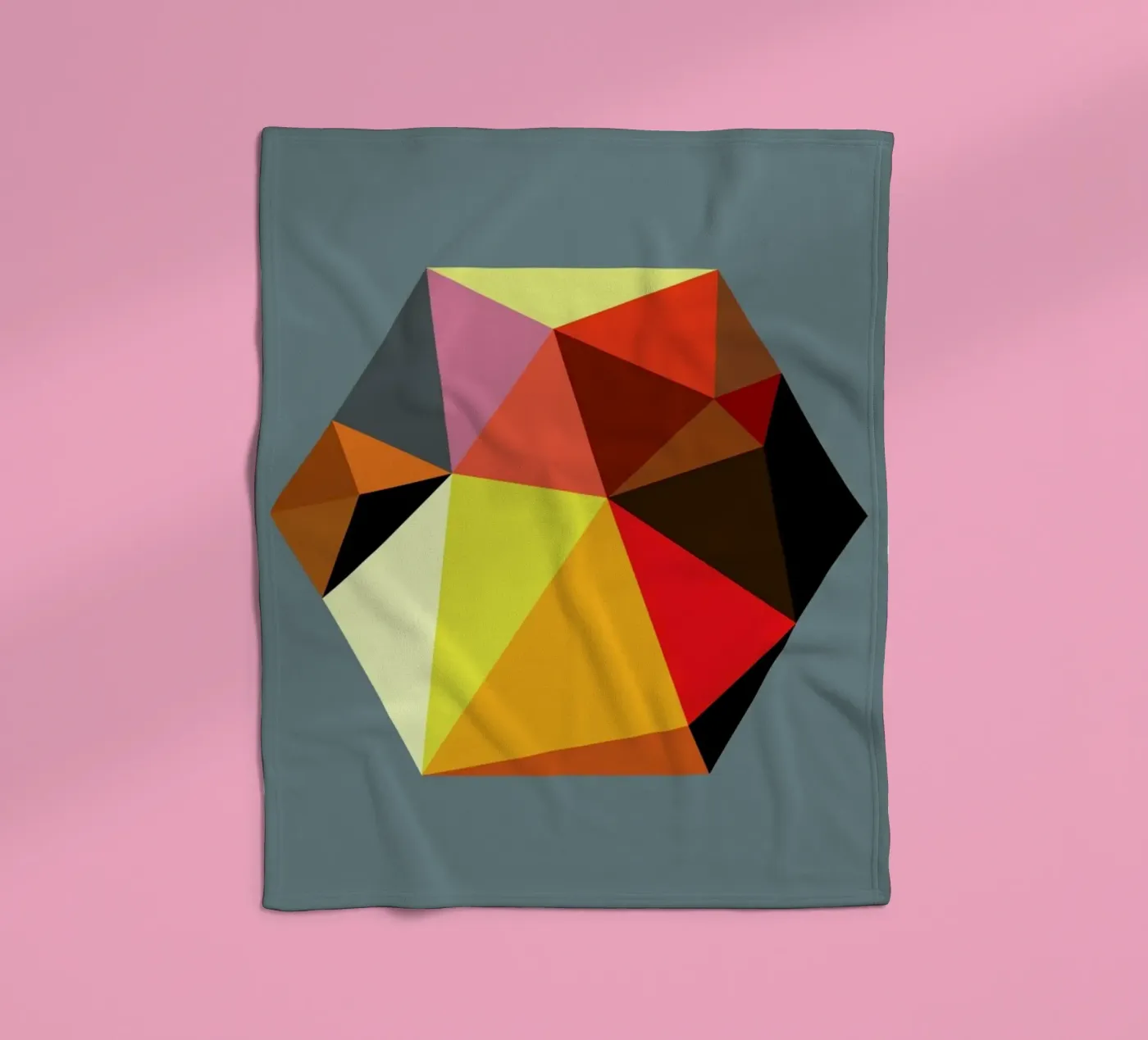 Hex 5 fleece blanket by Three Of The Possessed