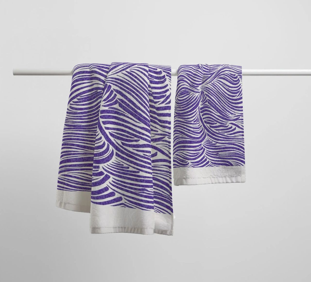 Waves Very Peri badhanddoek van Pure