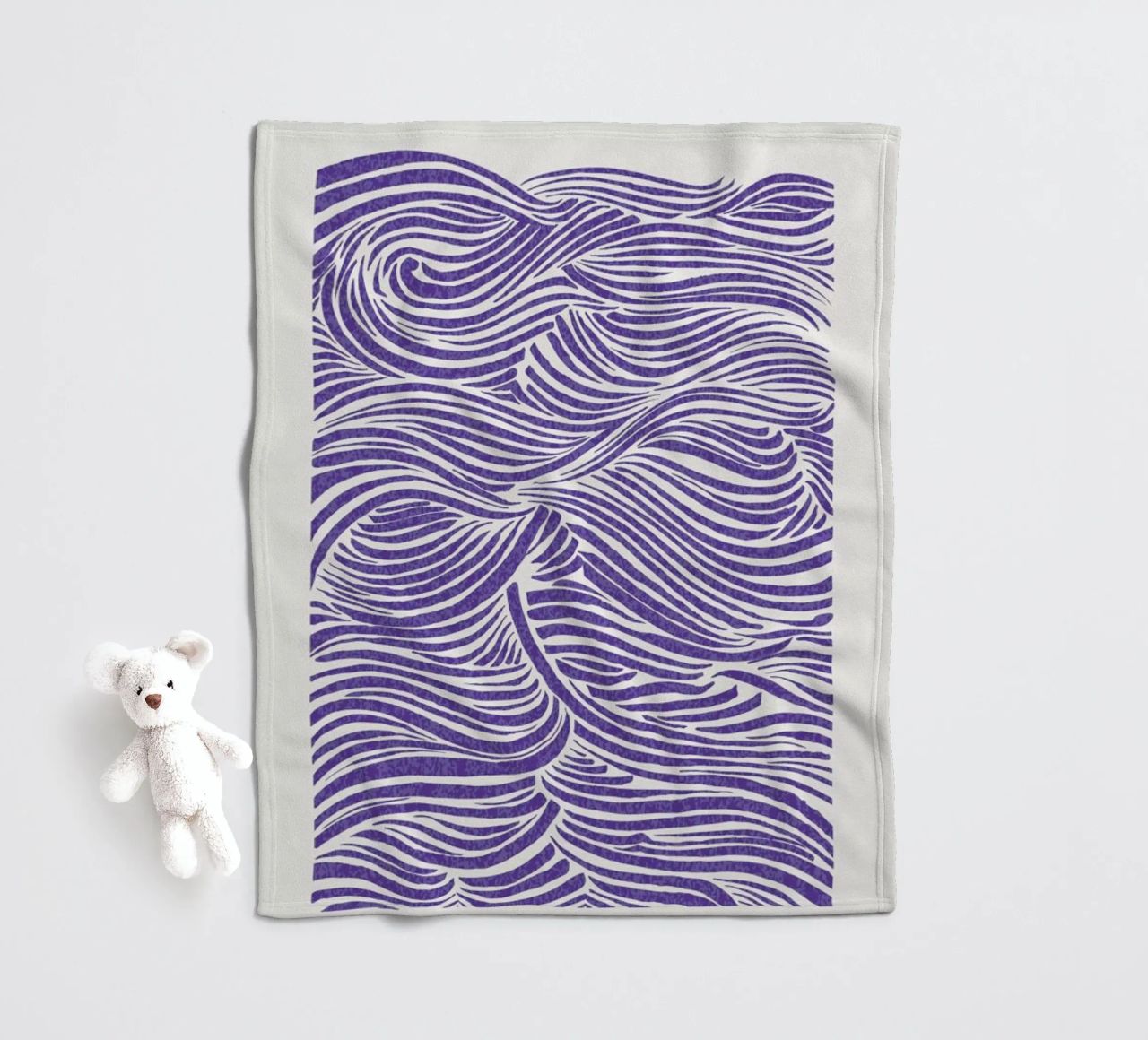 Waves Very Peri coperta in pile da Pure