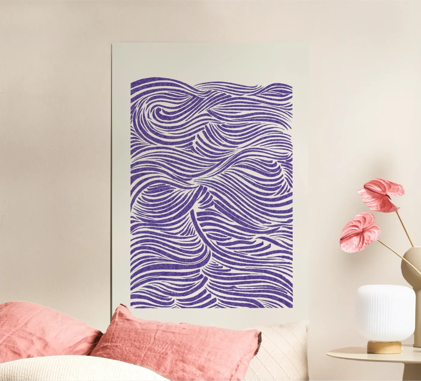 Waves Very Peri poster da Pure
