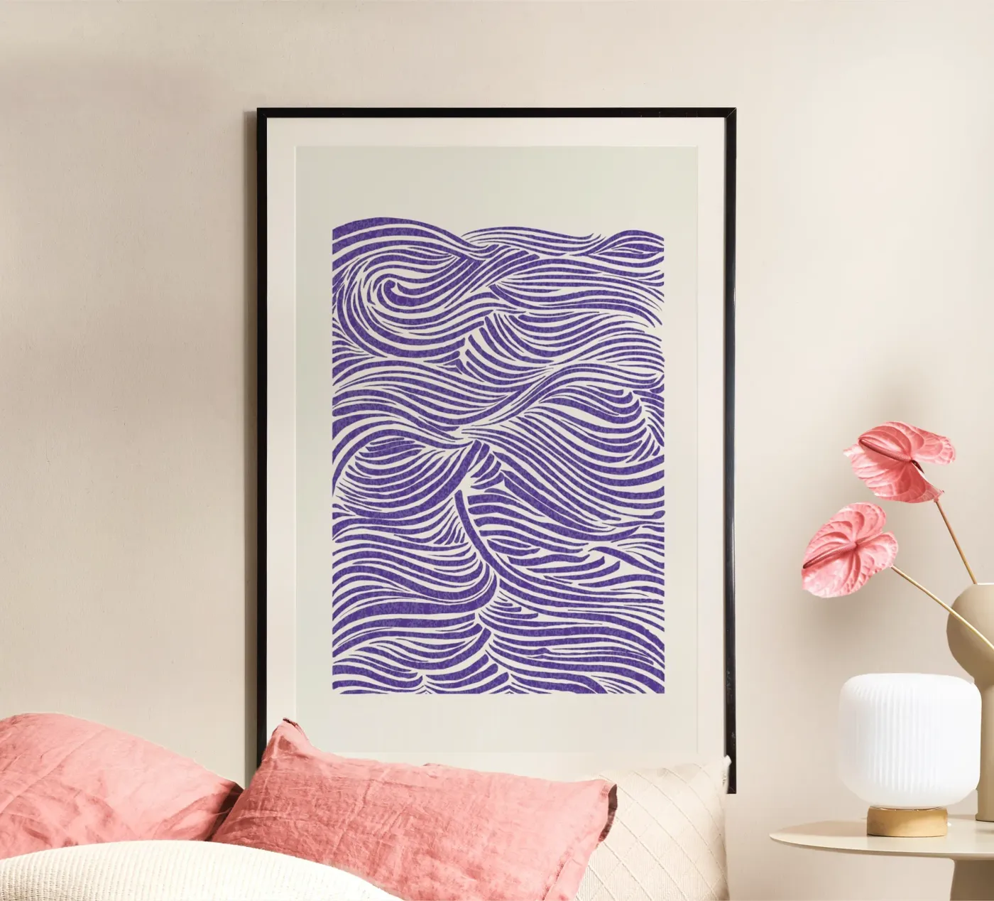 Waves Very Peri poster da Pure