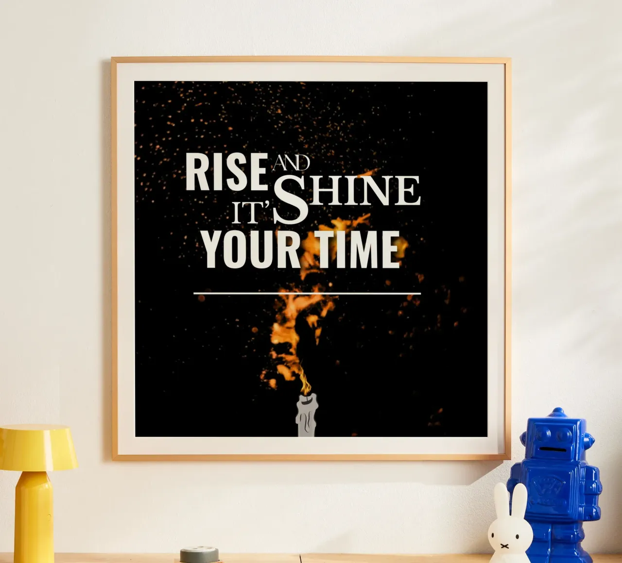 citazioni - Svegliarsi al mattino poster con telaio in alluminio da moraaGP