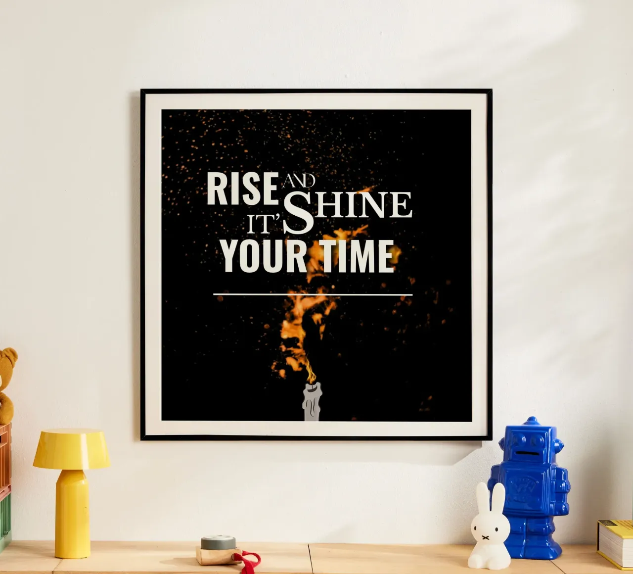 citazioni - Svegliarsi al mattino poster con telaio in alluminio da moraaGP